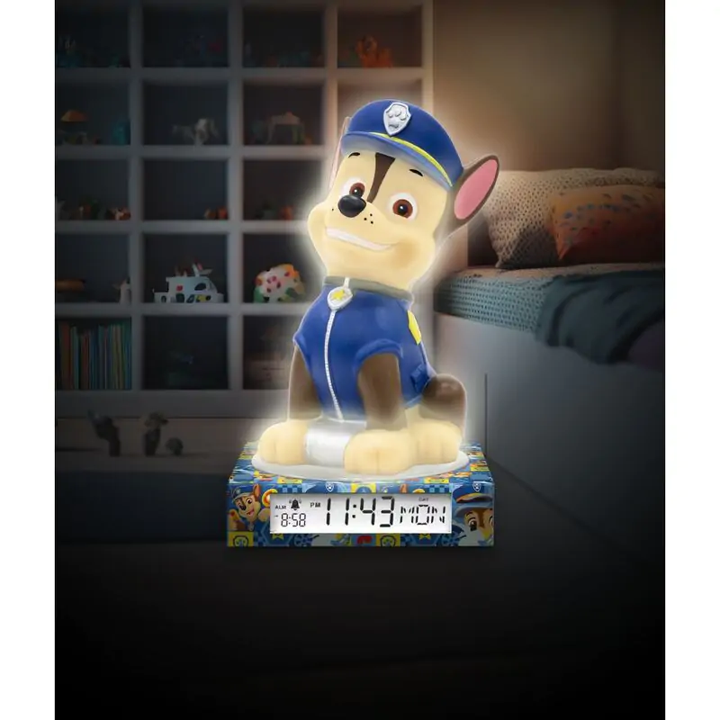 Paw Patrol 3D lamp with alarm clock termékfotó