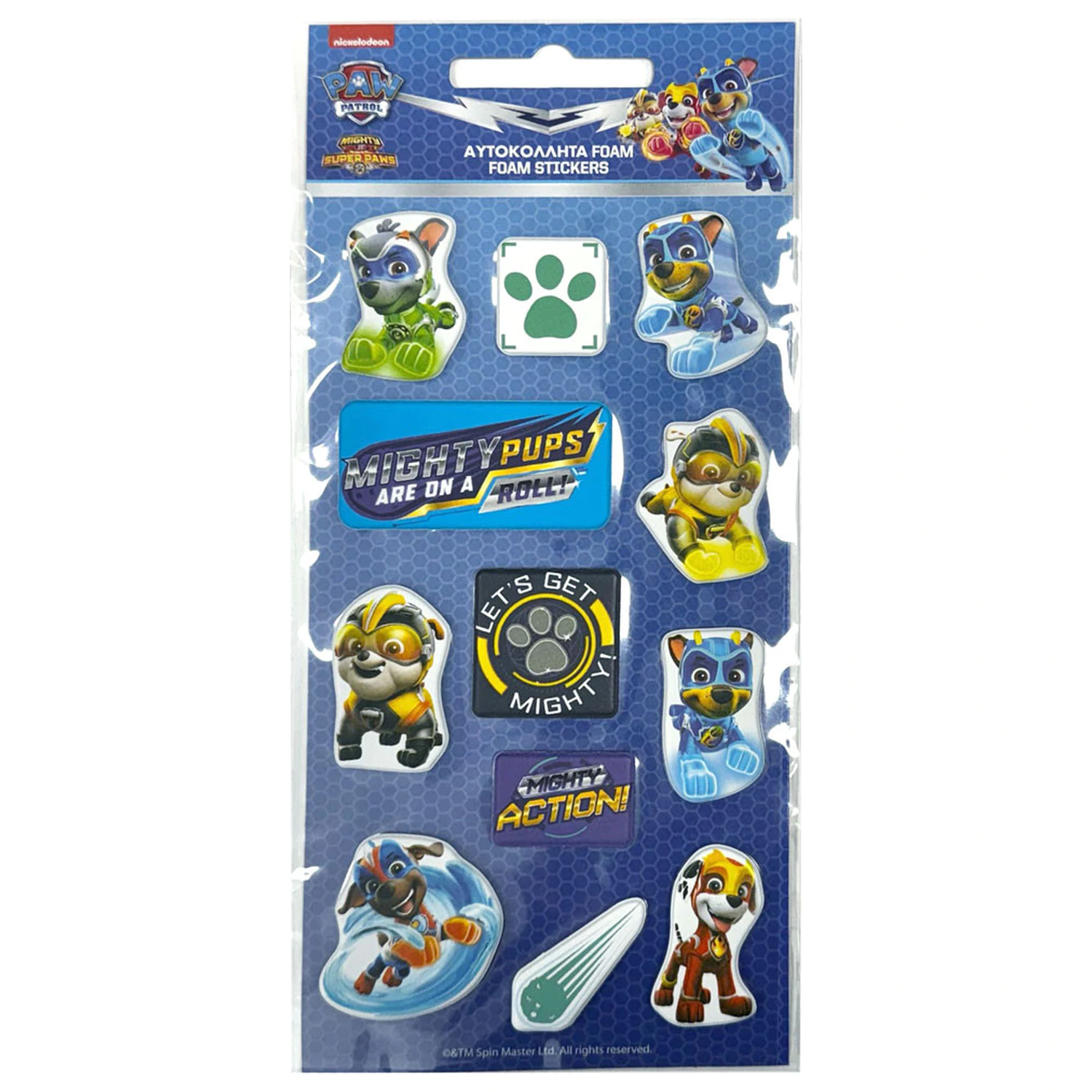 Paw Patrol Action Puffy Sponge Sticker Set product photo