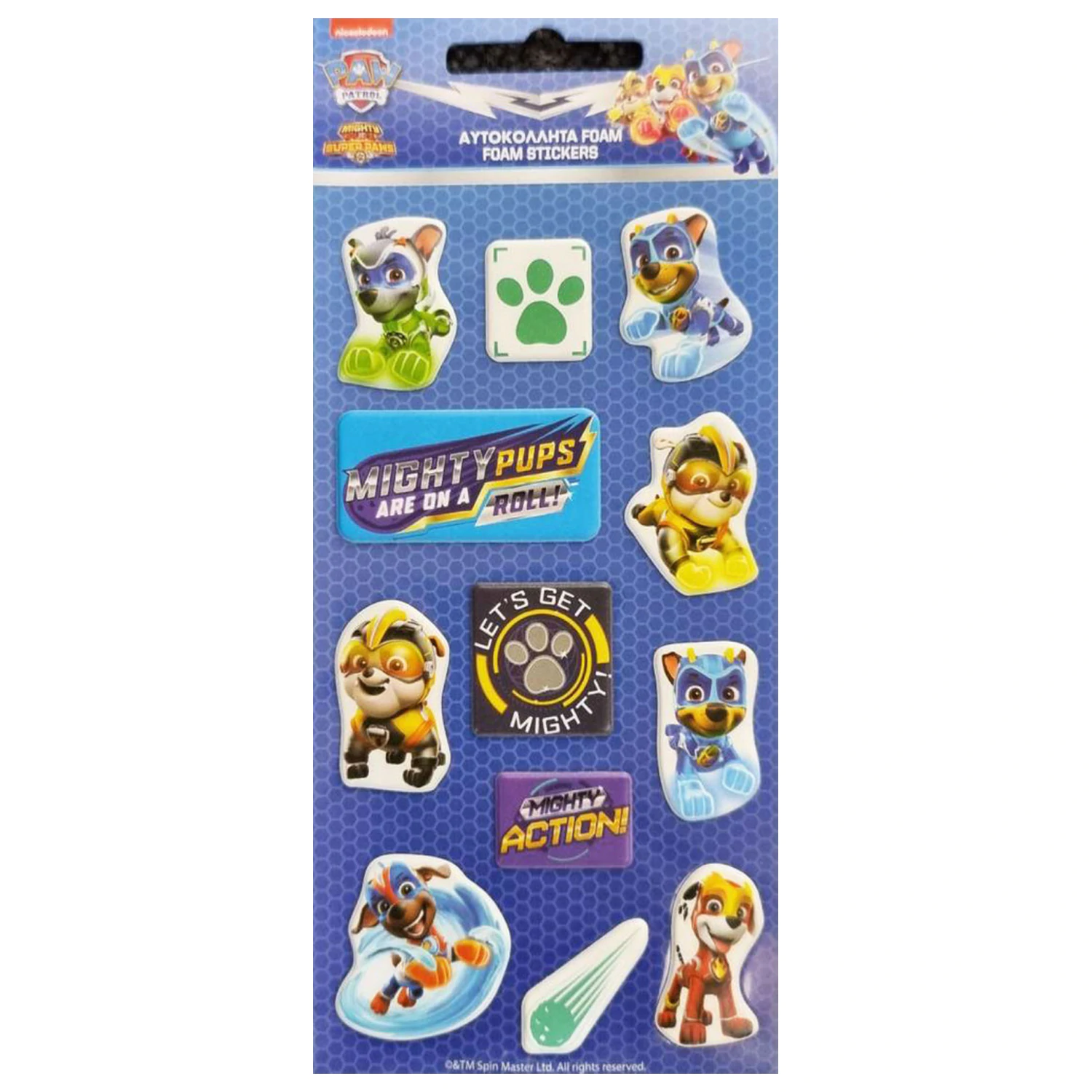 Paw Patrol Action Puffy Sponge Sticker Set product photo