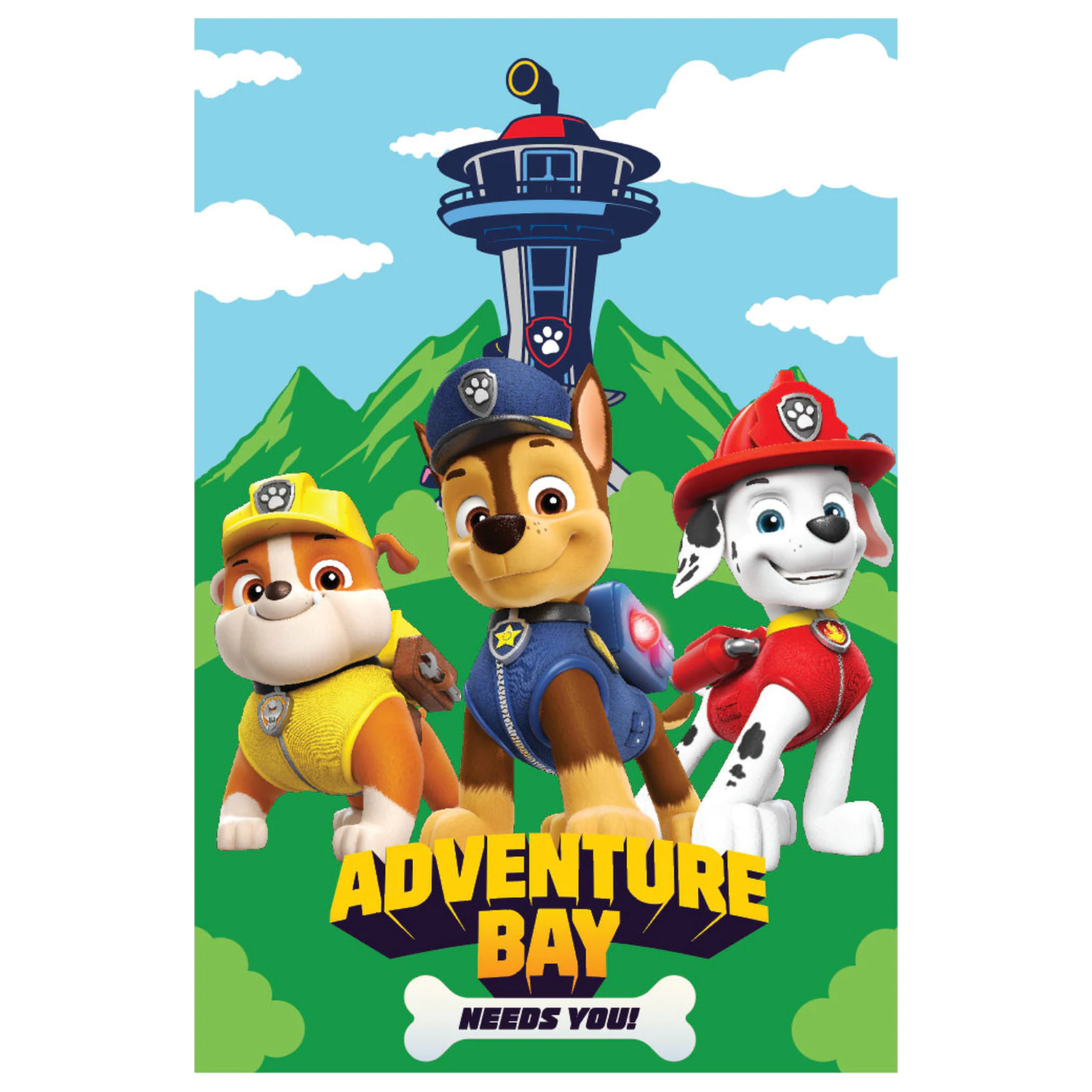 Paw Patrol Adventure Bay fleece blanket product photo