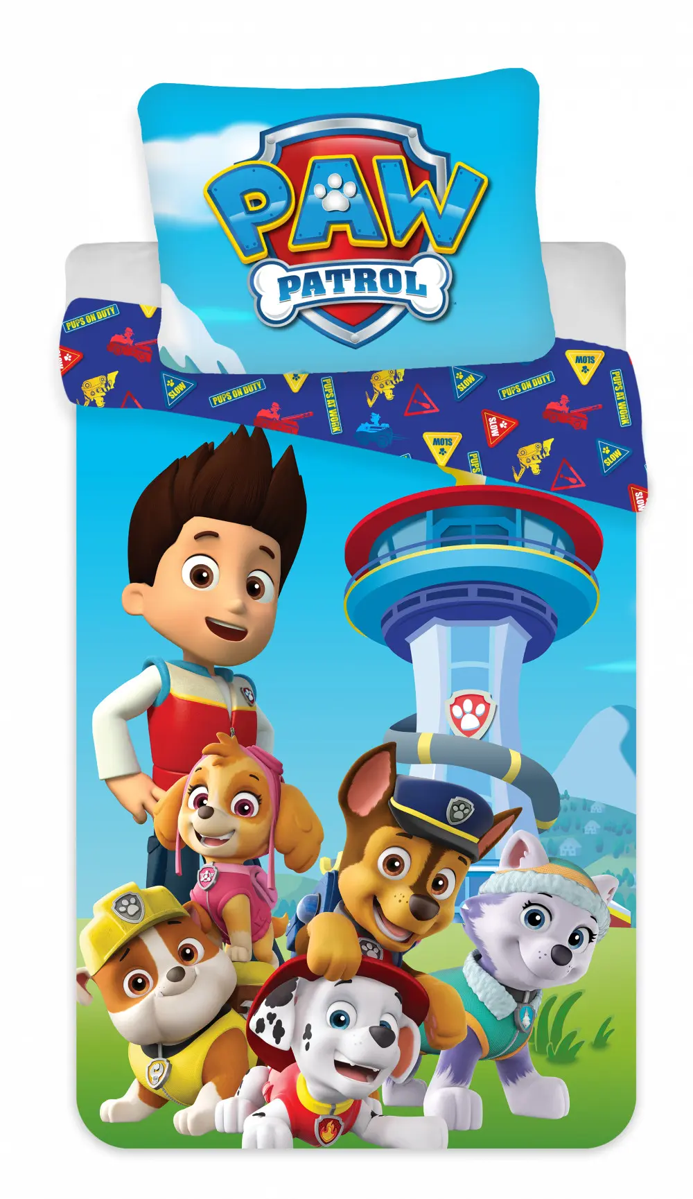 Paw Patrol Duvet Cover Set 140x200cm, 70x90cm microfibre product photo