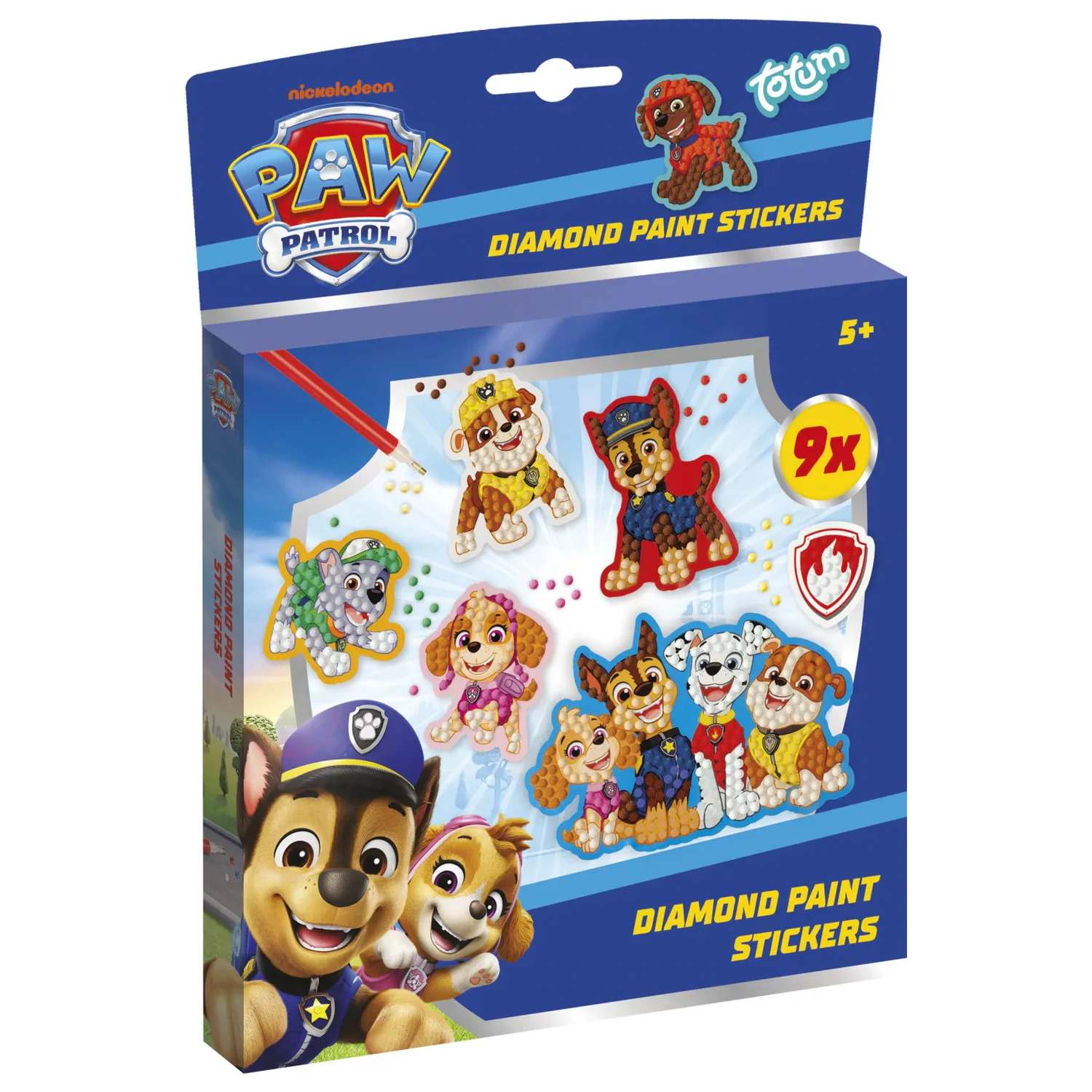 Paw Patrol Best Team diamond painting sticker 9-pack product photo