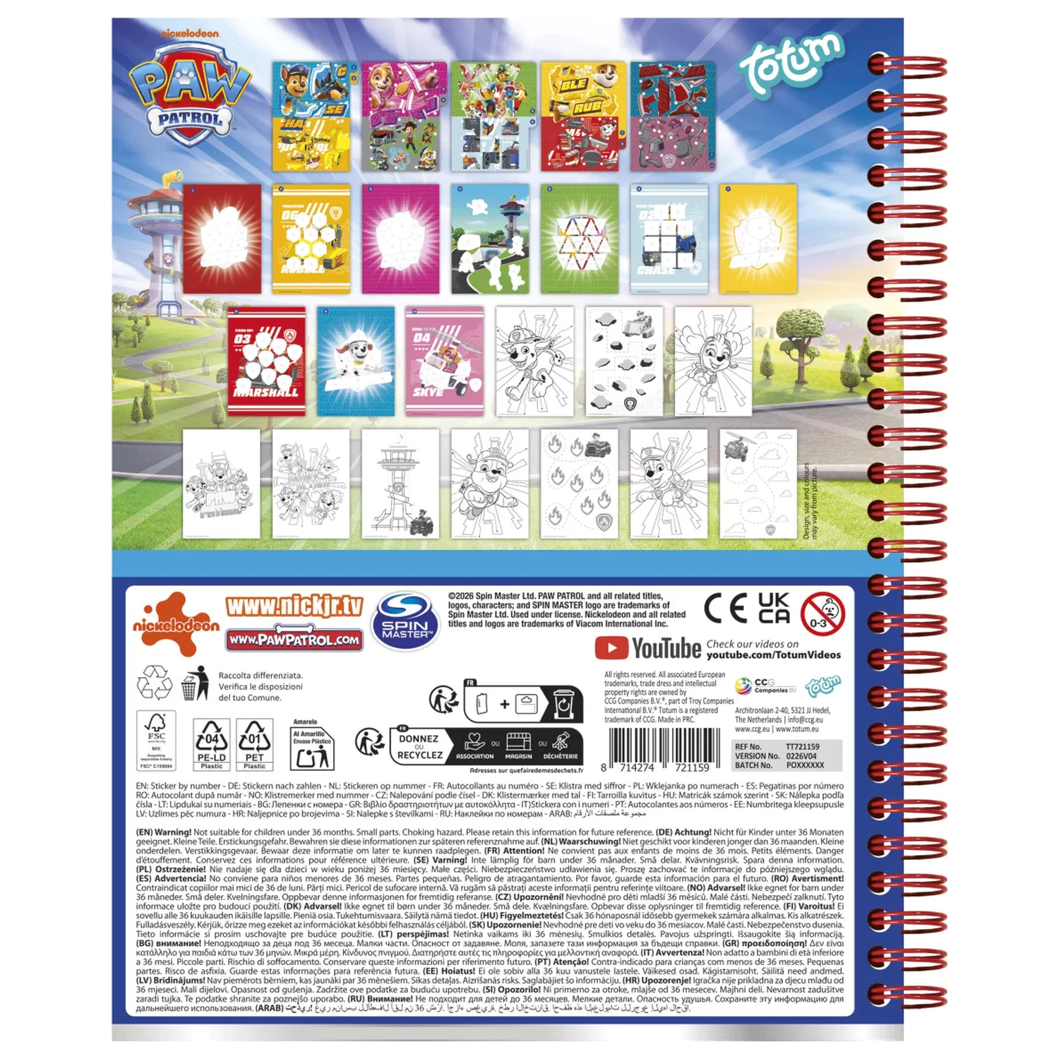 PAW Patrol Best Team Sticker Creative Set product photo