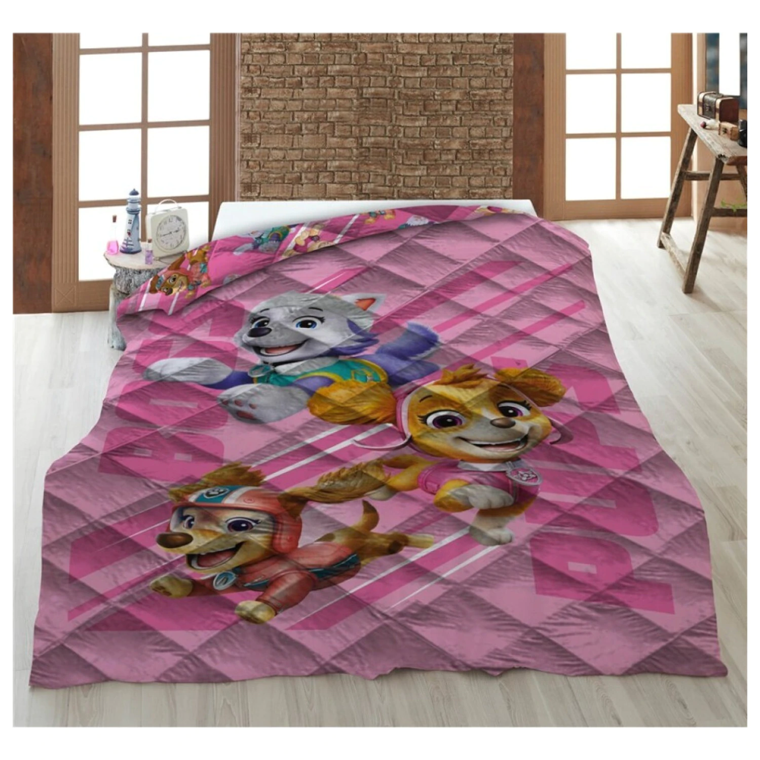 Paw Patrol Boss Quilted Bedspread, Duvet Cover 140x200cm product photo