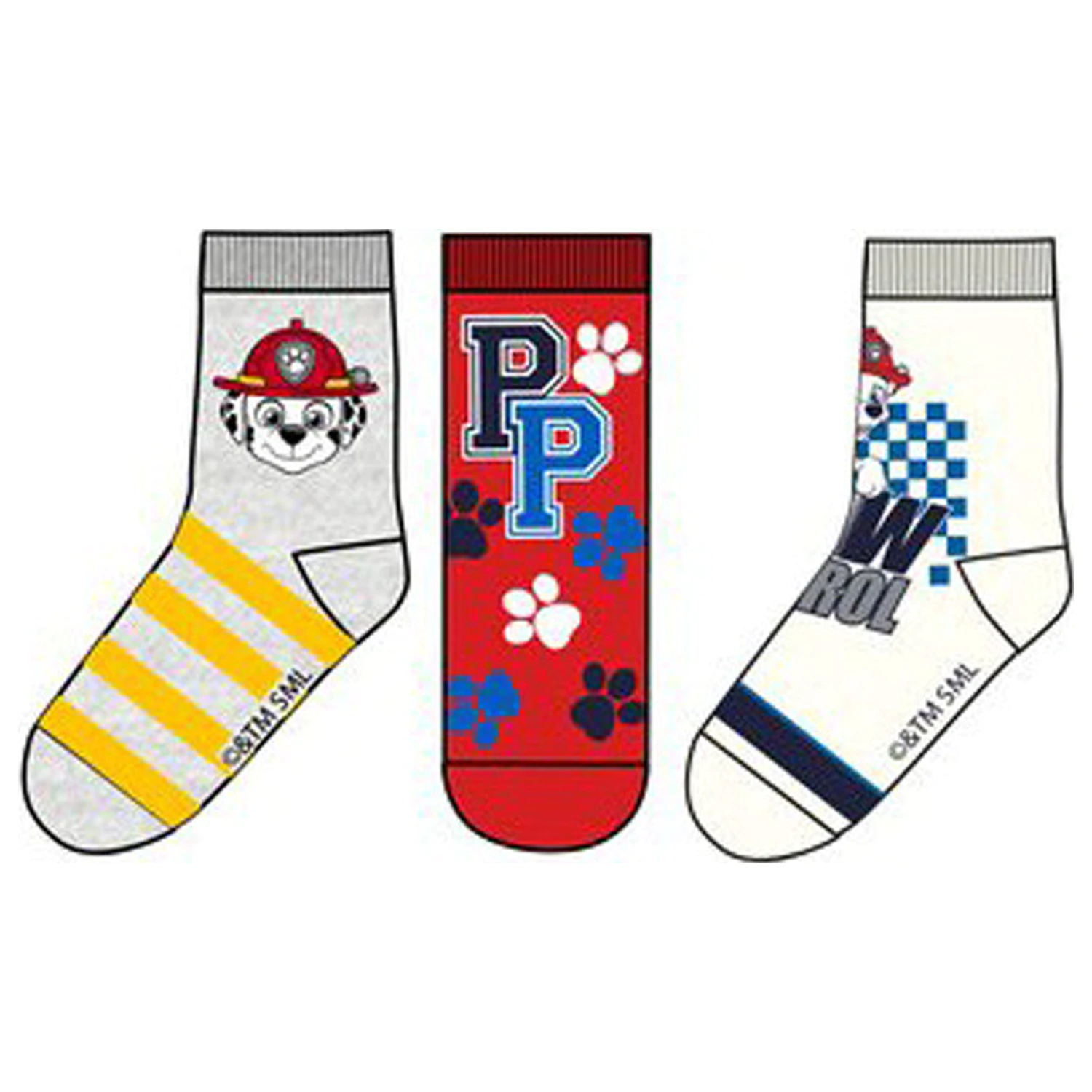 Paw Patrol Boys Crew Kids' Socks 27/30 product photo