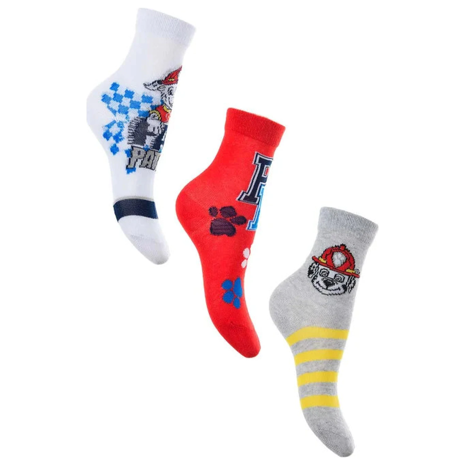 Paw Patrol Boys Crew Kids Socks 31/34 product photo