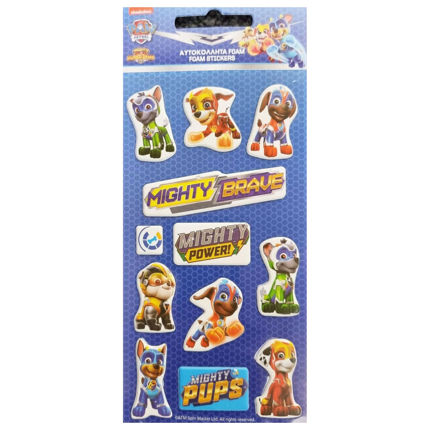 Paw Patrol Brave Puffy Sponge Sticker Set product photo