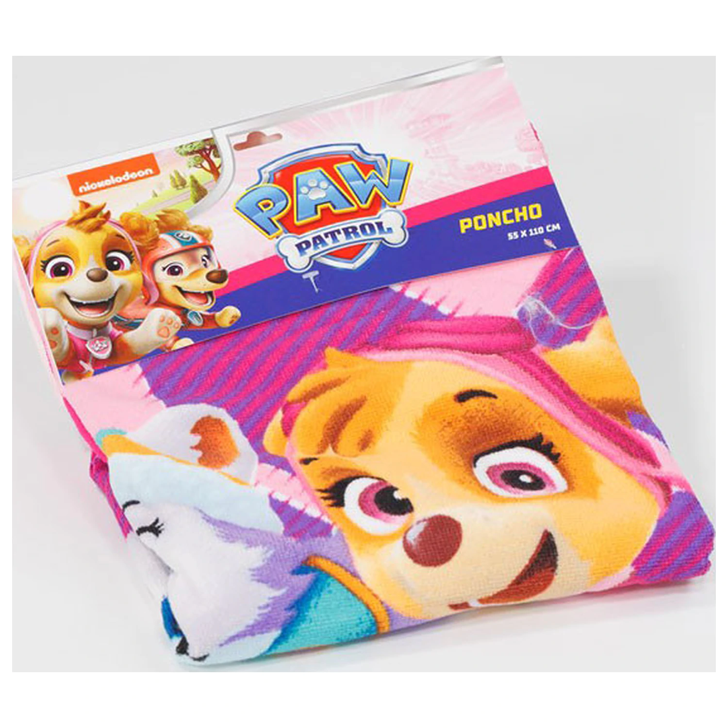 Paw Patrol Call the Girls beach towel poncho 55x110 cm product photo