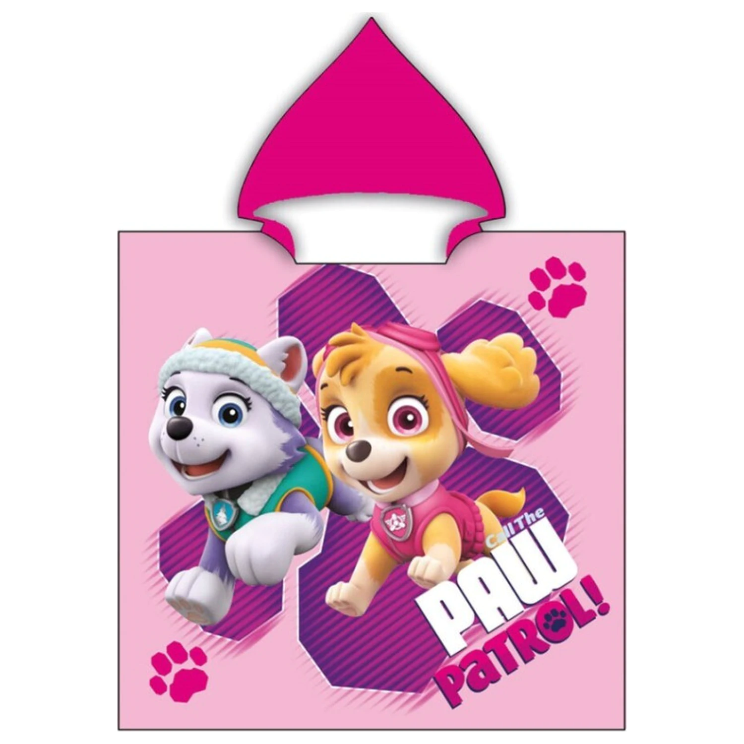Paw Patrol Call the Girls beach towel poncho 55x110 cm product photo
