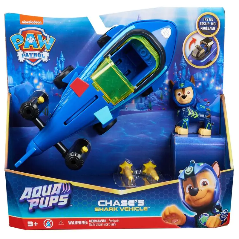 Paw Patrol Chase Vehicles Aqua Pups pack figures termékfotó