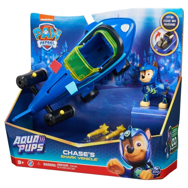 Paw Patrol Chase Vehicles Aqua Pups pack figures termékfotó