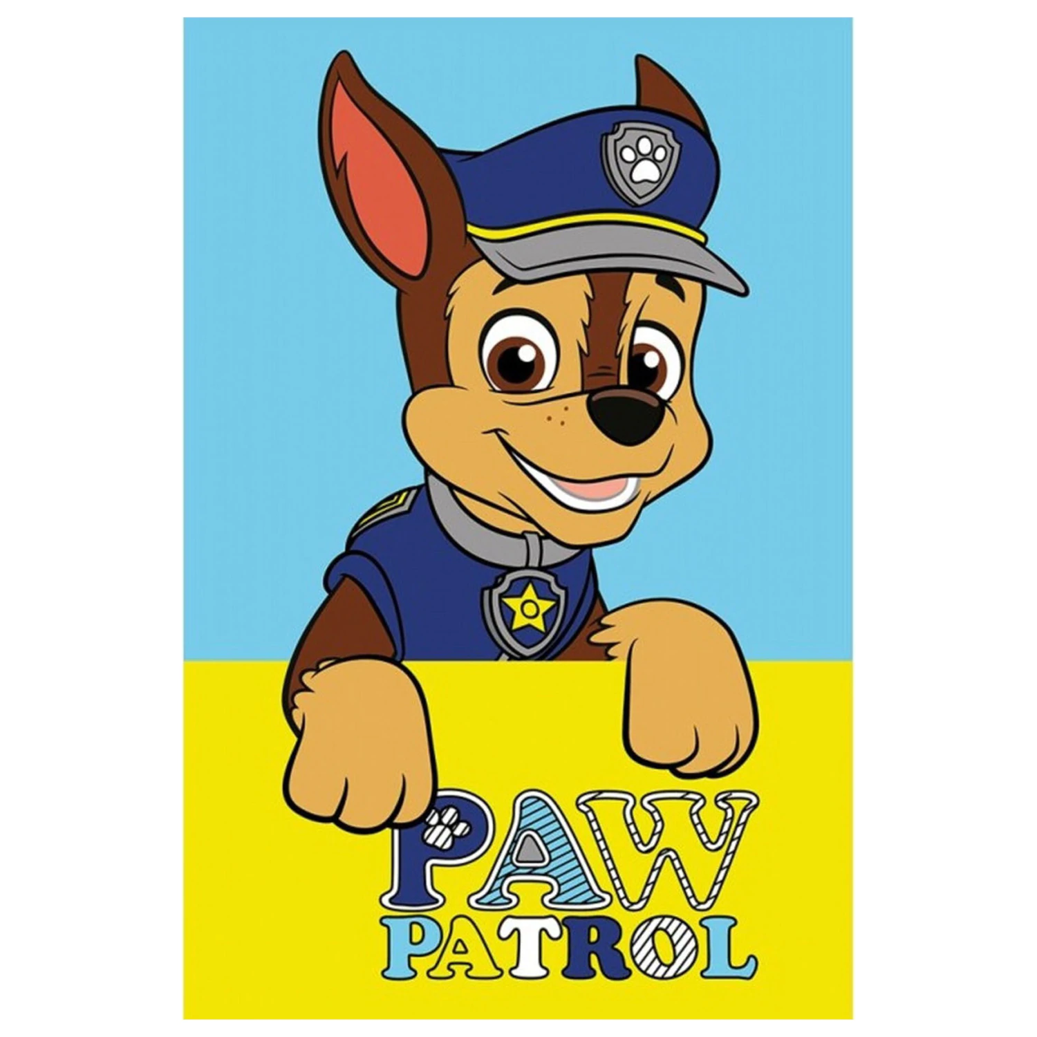 Paw Patrol Chase hand towel, face towel, towel product photo