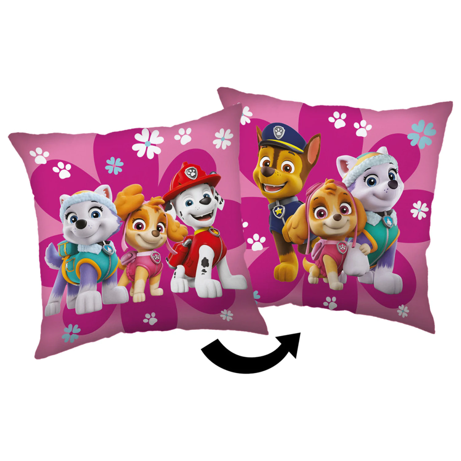 Paw Patrol Flowers cushion, decorative cushion product photo