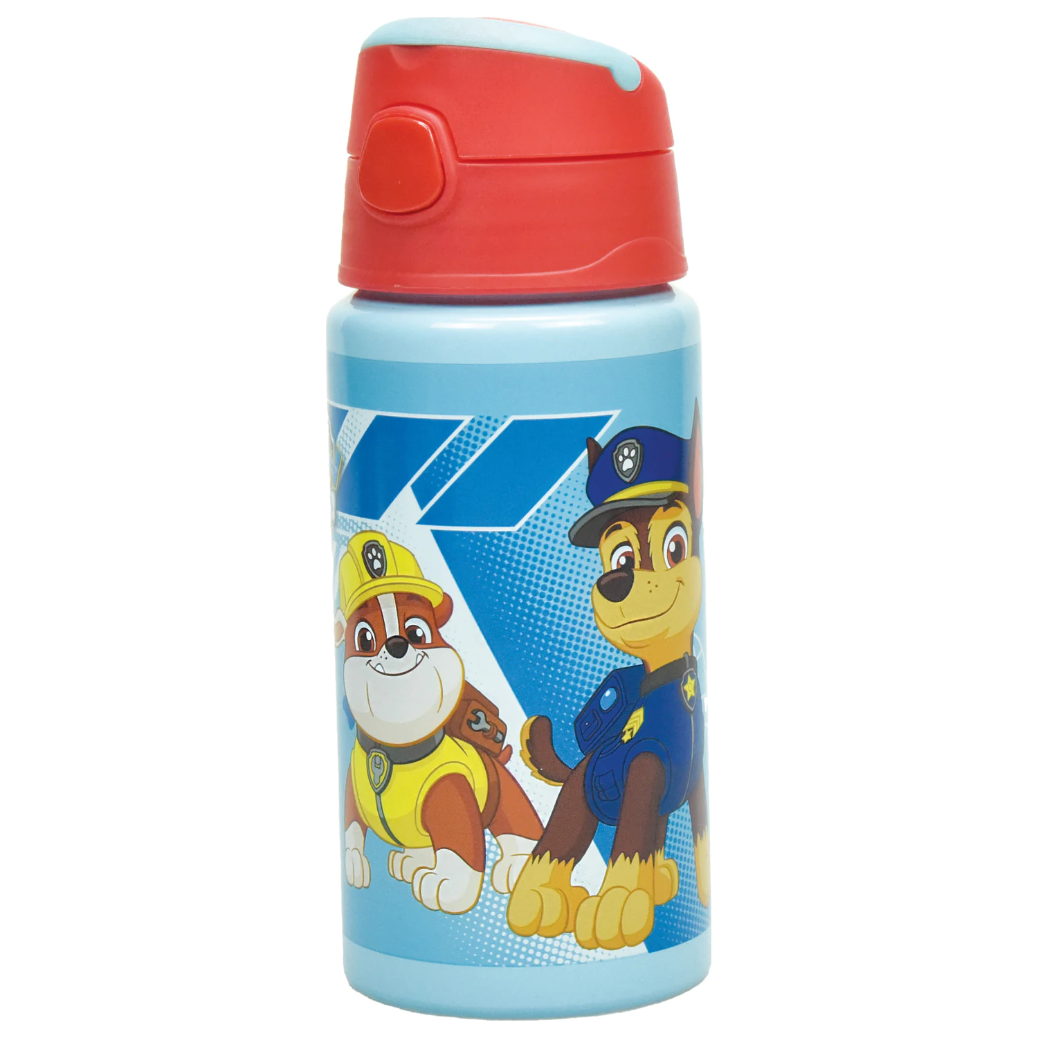 PAW Patrol Forever Aluminium Water Bottle with Straw and Hook 500 ml product photo