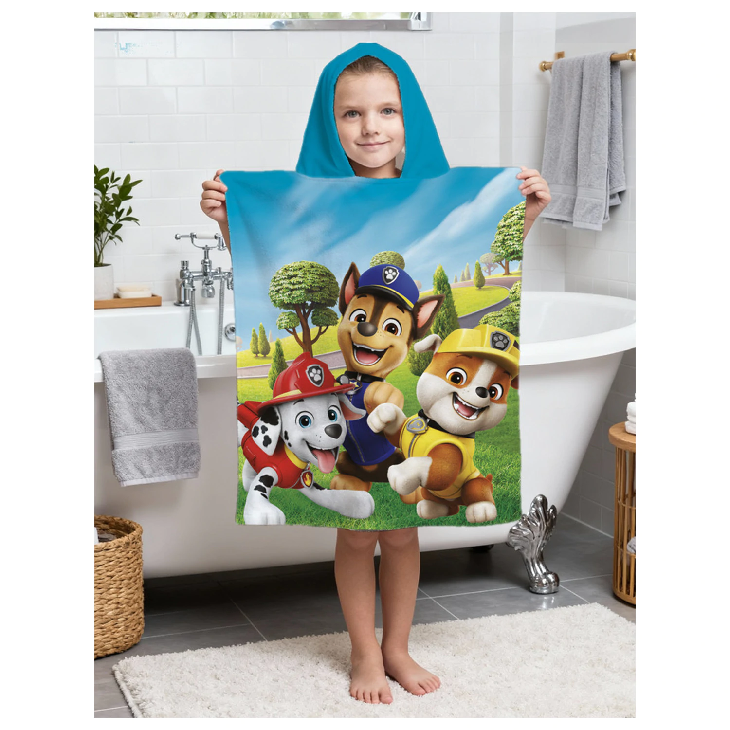 PAW Patrol Funny Day Beach Towel Poncho 50x115cm product photo