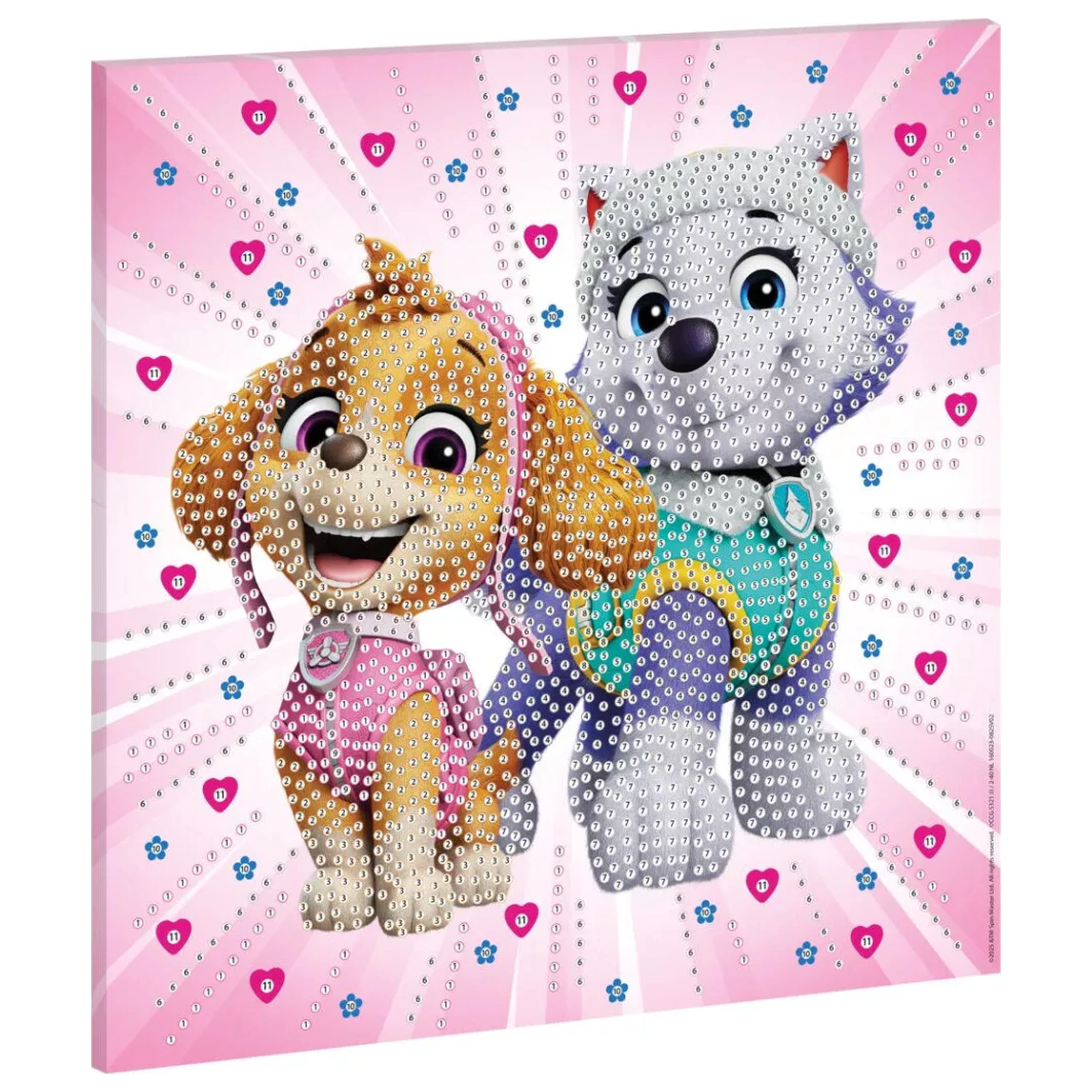 Paw Patrol Girls Power Diamond Painting Kit on Canvas 30x30 cm product photo