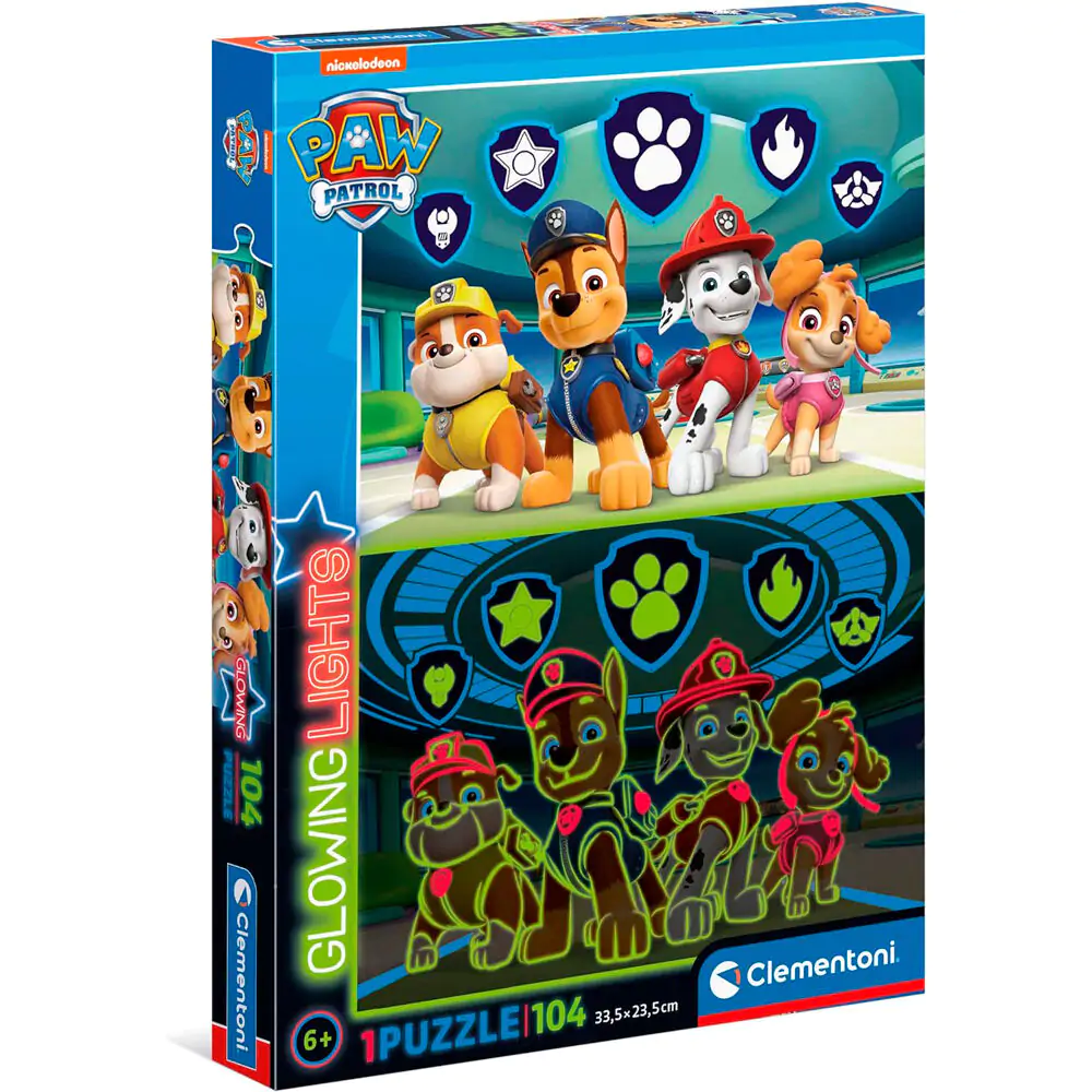 Paw Patrol glowing puzzle 104pcs termékfotó