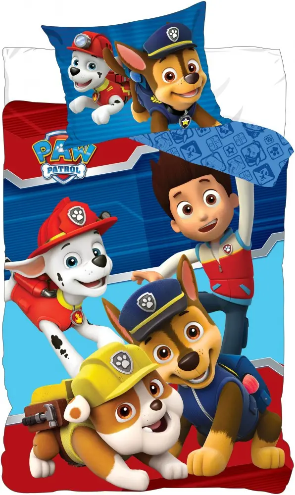 Paw Patrol Children's Duvet Cover Set 100x135cm, 40x60cm product photo