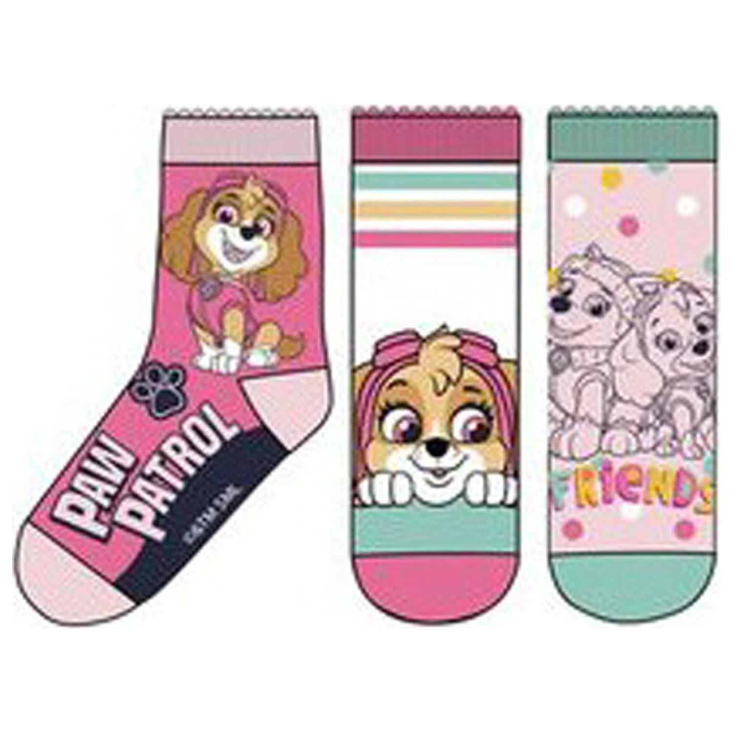 PAW Patrol Happy Girls Kids Socks 31/34 product photo