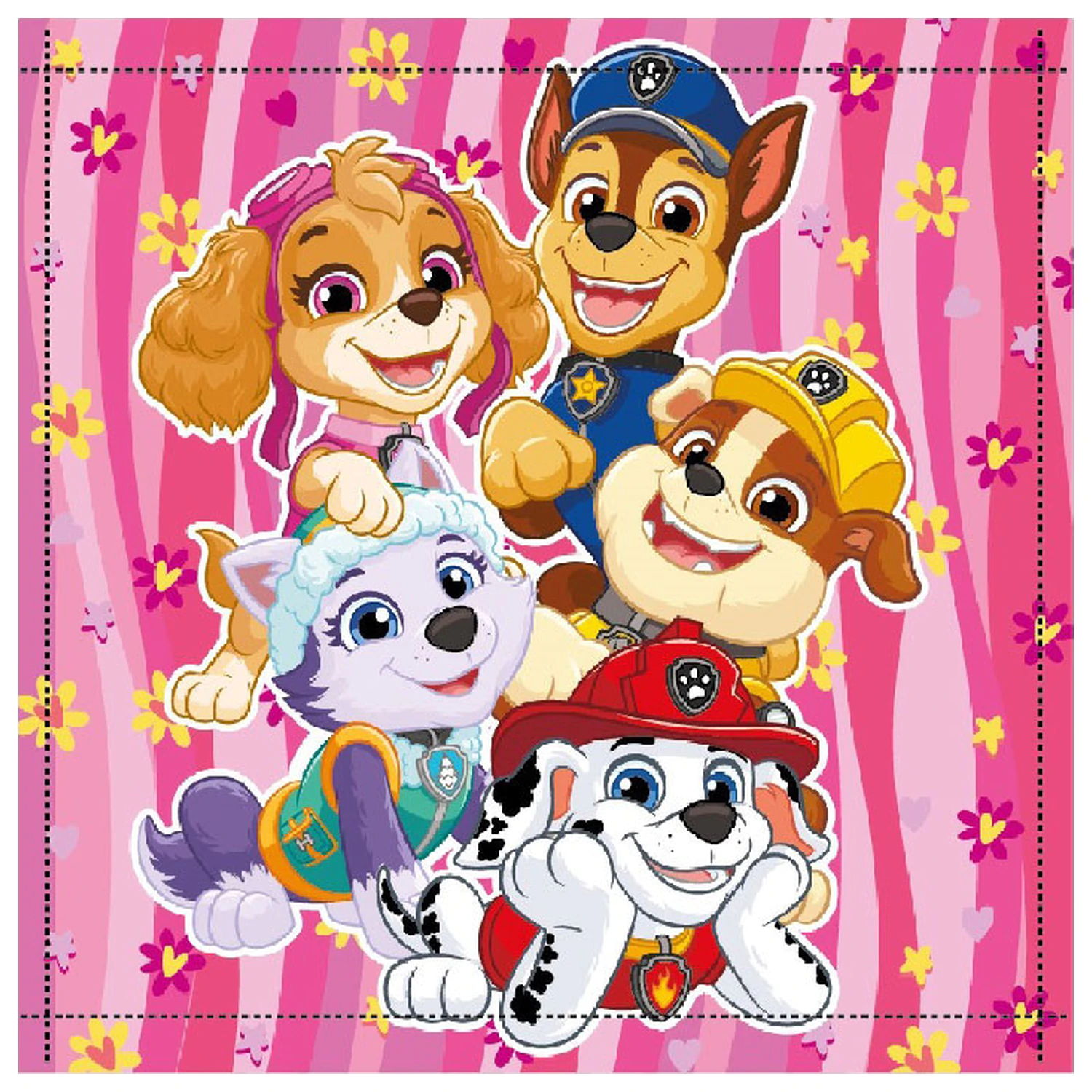 Paw Patrol Happy Team Hand Towel, Face Towel, Towel 30x30cm product photo