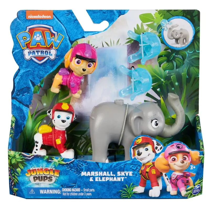 Paw Patrol Marshall and Skye Jungle Pups pack figures termékfotó