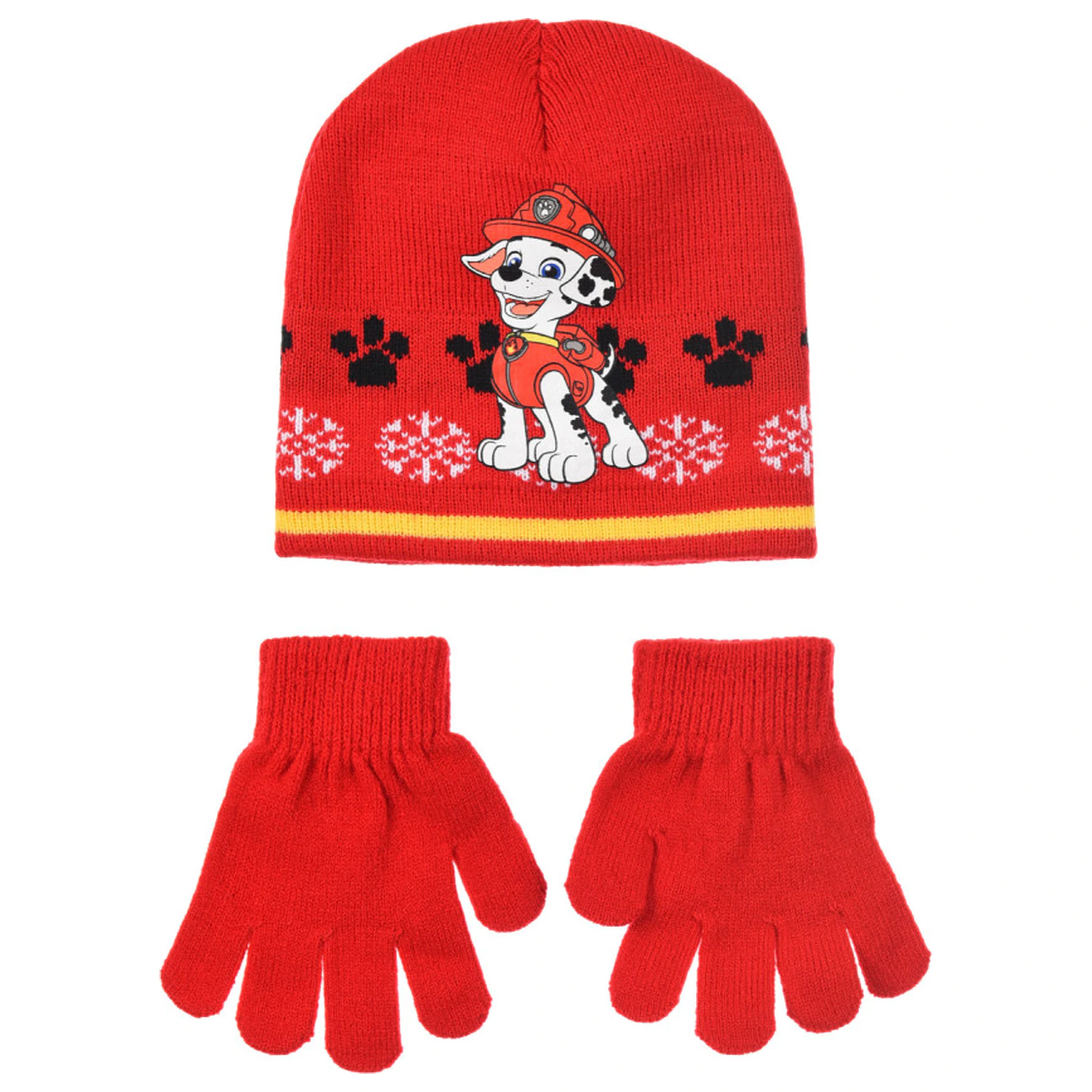 Paw Patrol Marshall Red Kids Hat and Gloves Set 52 cm product photo