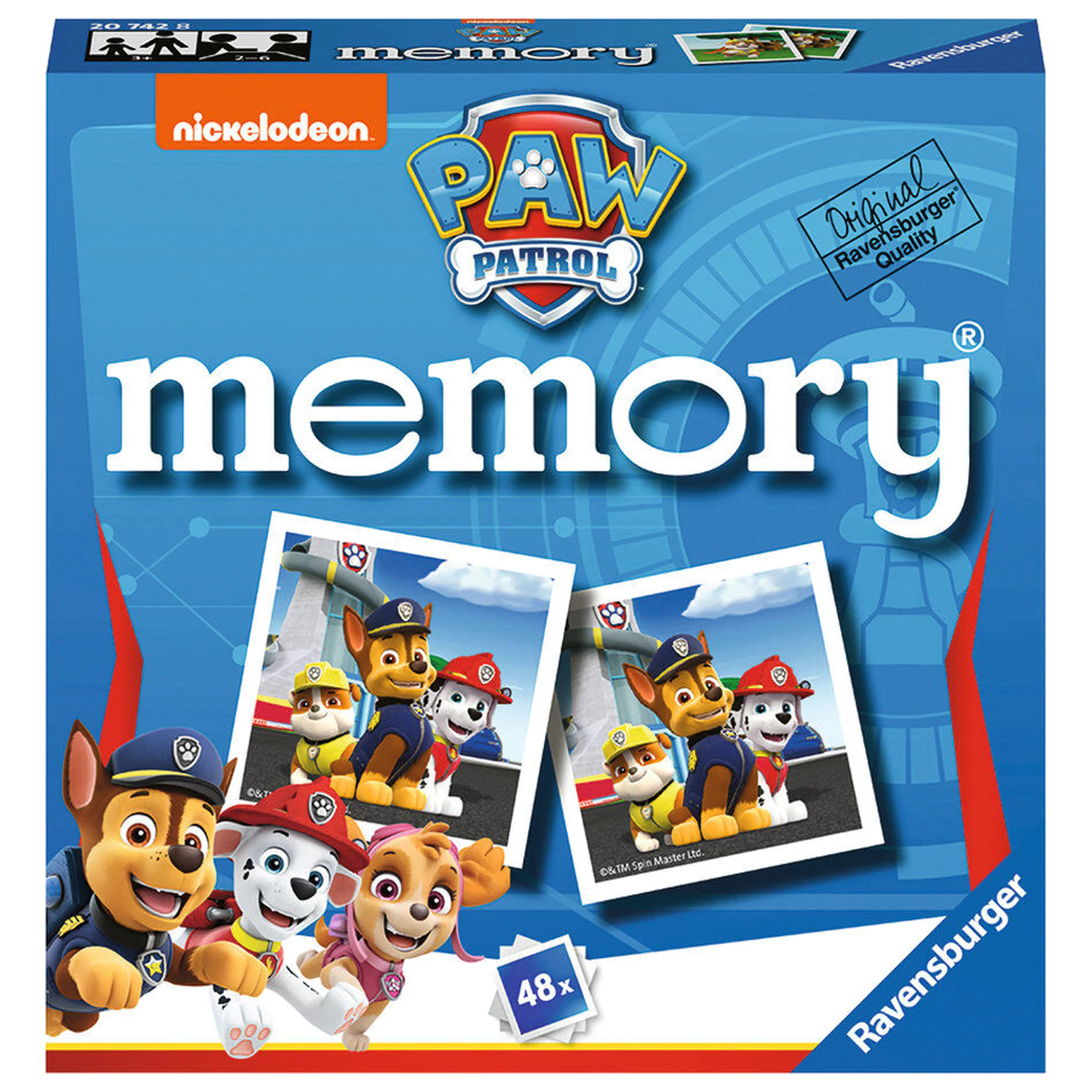 Paw Patrol pocket memory game product photo