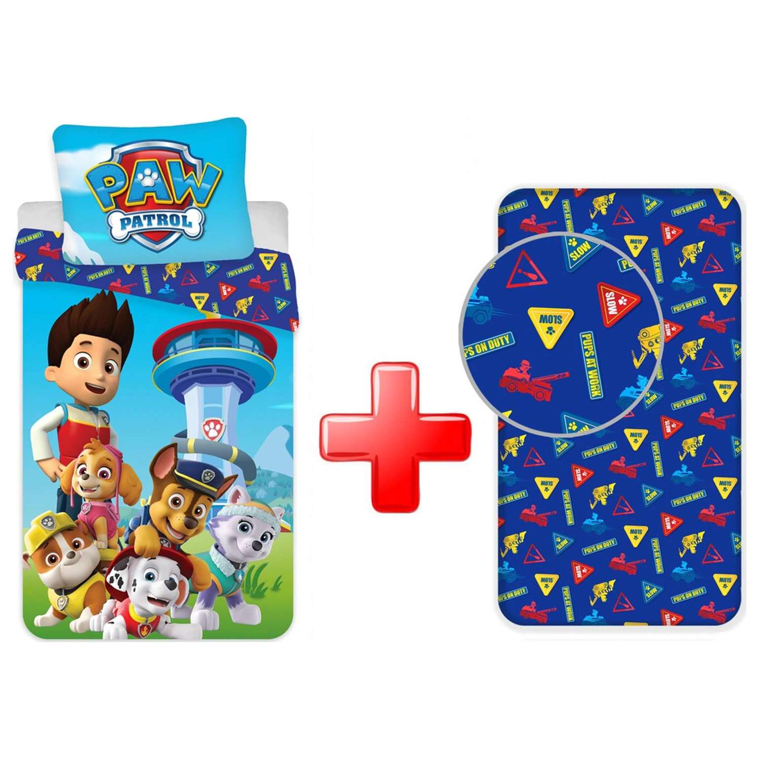 PAW Patrol Paws on Deck Duvet Cover and Fitted Sheet Set product photo