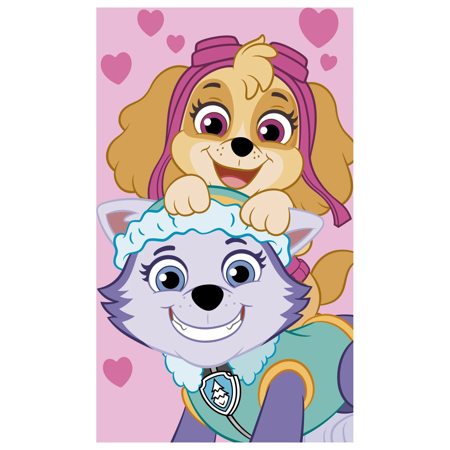 PAW Patrol Pink Hand Towel, Face Towel, Towel product photo