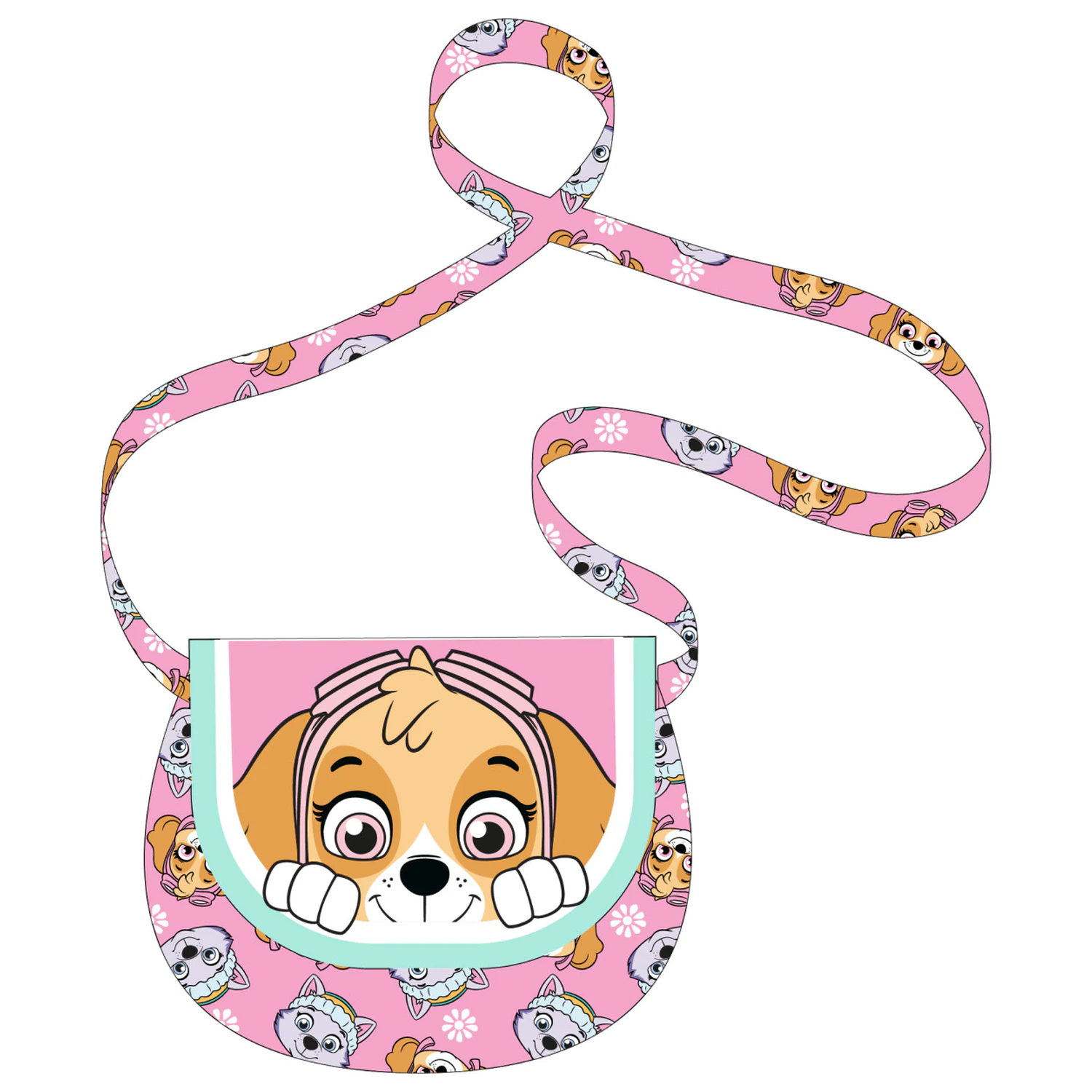 Paw Patrol Pink Crossbody Shoulder Bag product photo