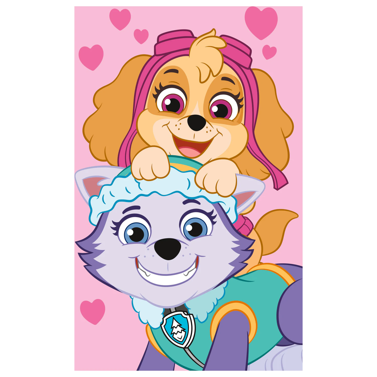 Paw Patrol Pink fleece blanket product photo