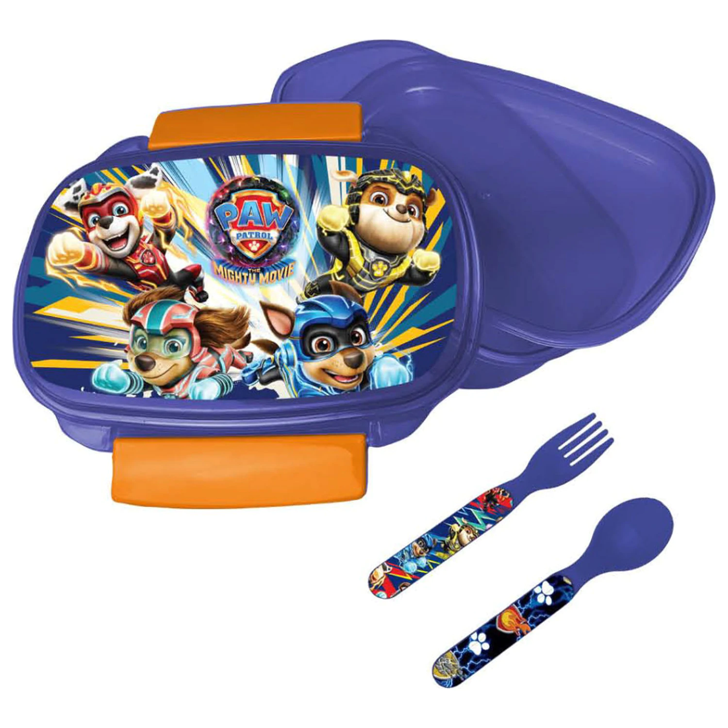 Paw Patrol Power Up Lunch Box + Cutlery Set product photo