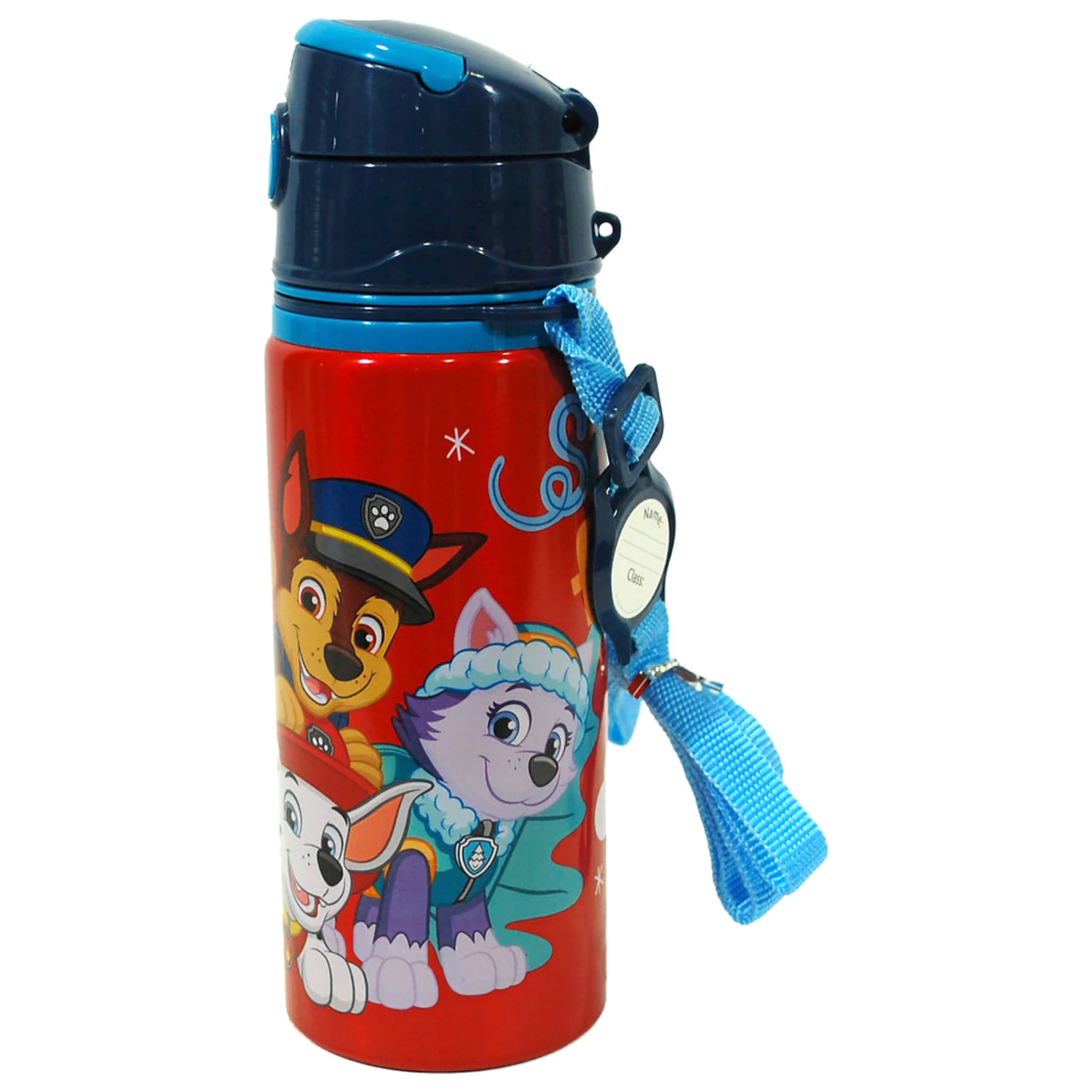Paw Patrol Red aluminum straw bottle with hook 600 ml product photo