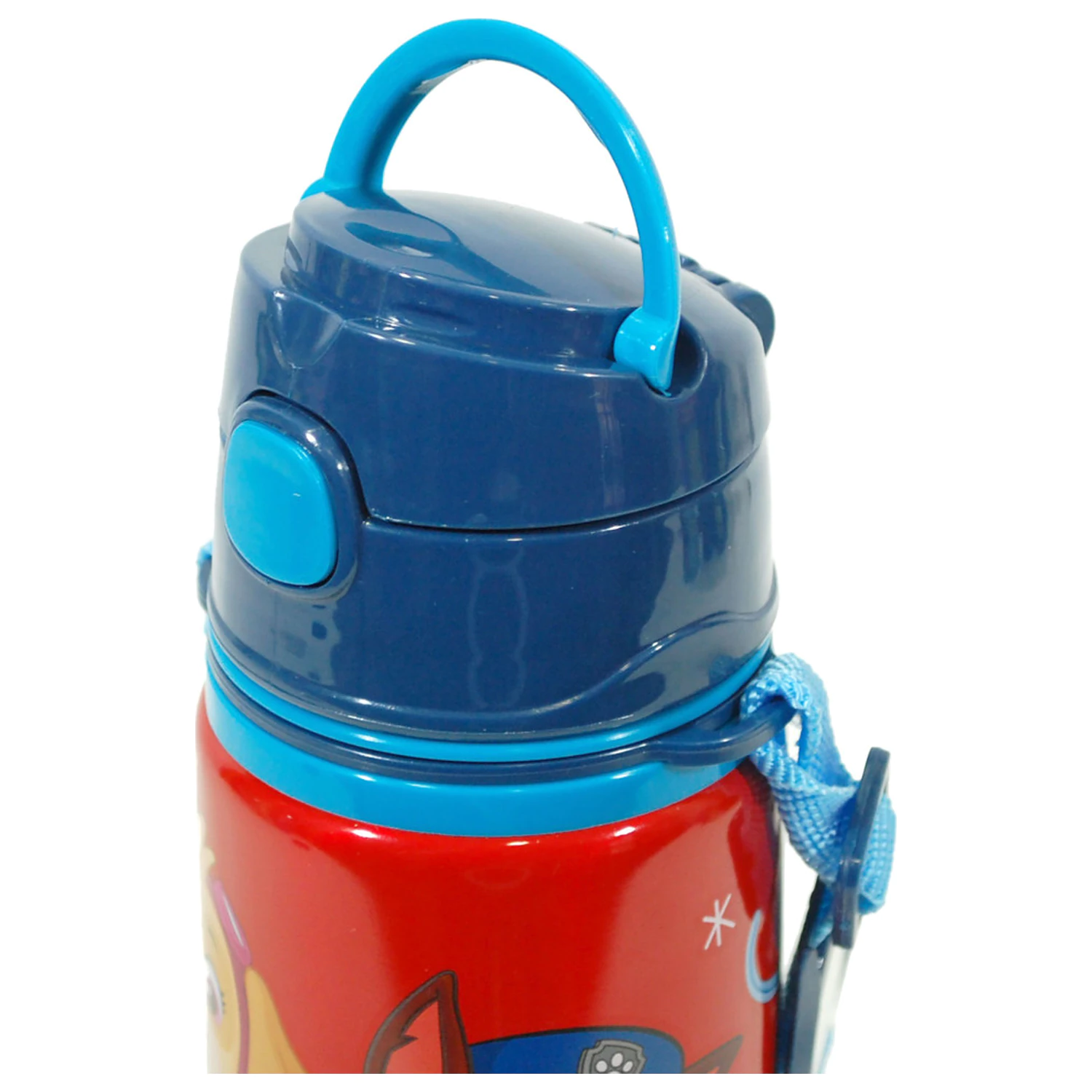 Paw Patrol Red aluminum straw bottle with hook 600 ml product photo