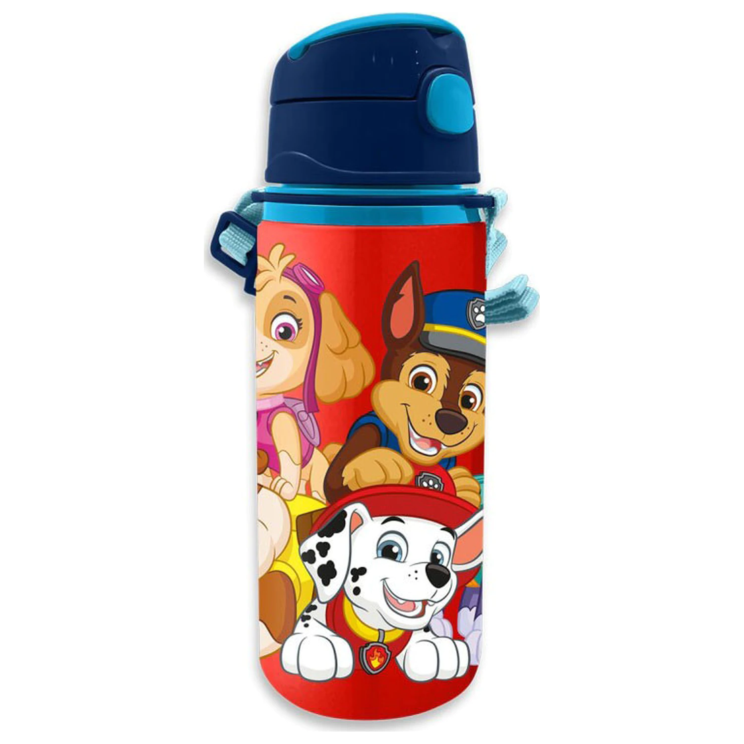 Paw Patrol Red aluminum straw bottle with hook 600 ml product photo
