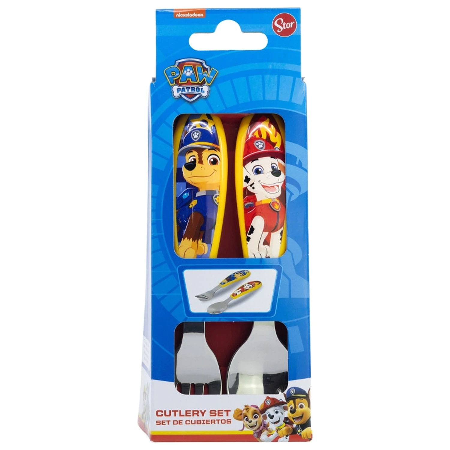 PAW Patrol Rescue Pups Metal Ergo Cutlery Set - 2 Piece product photo