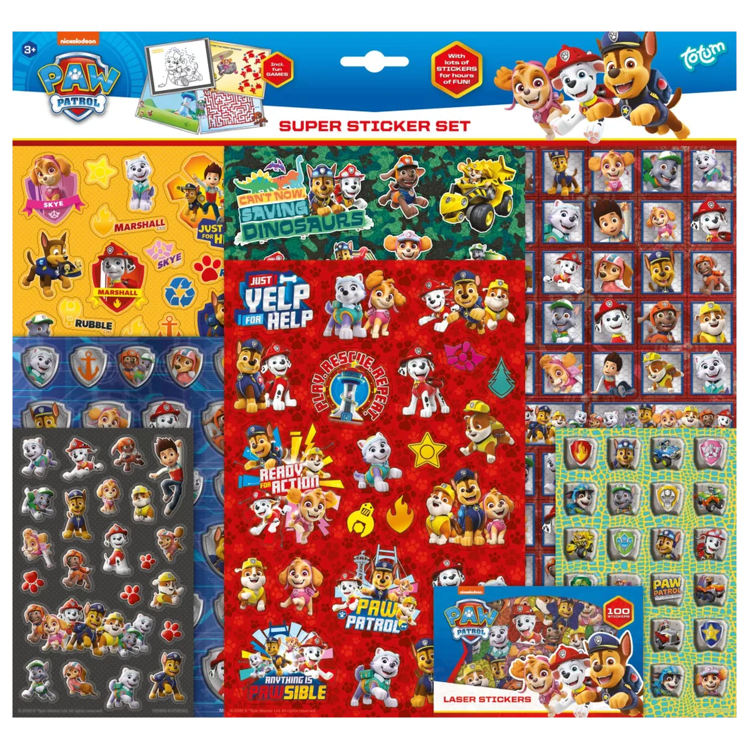 Paw Patrol Rescue Repeat Super Sticker Set with Toy product photo