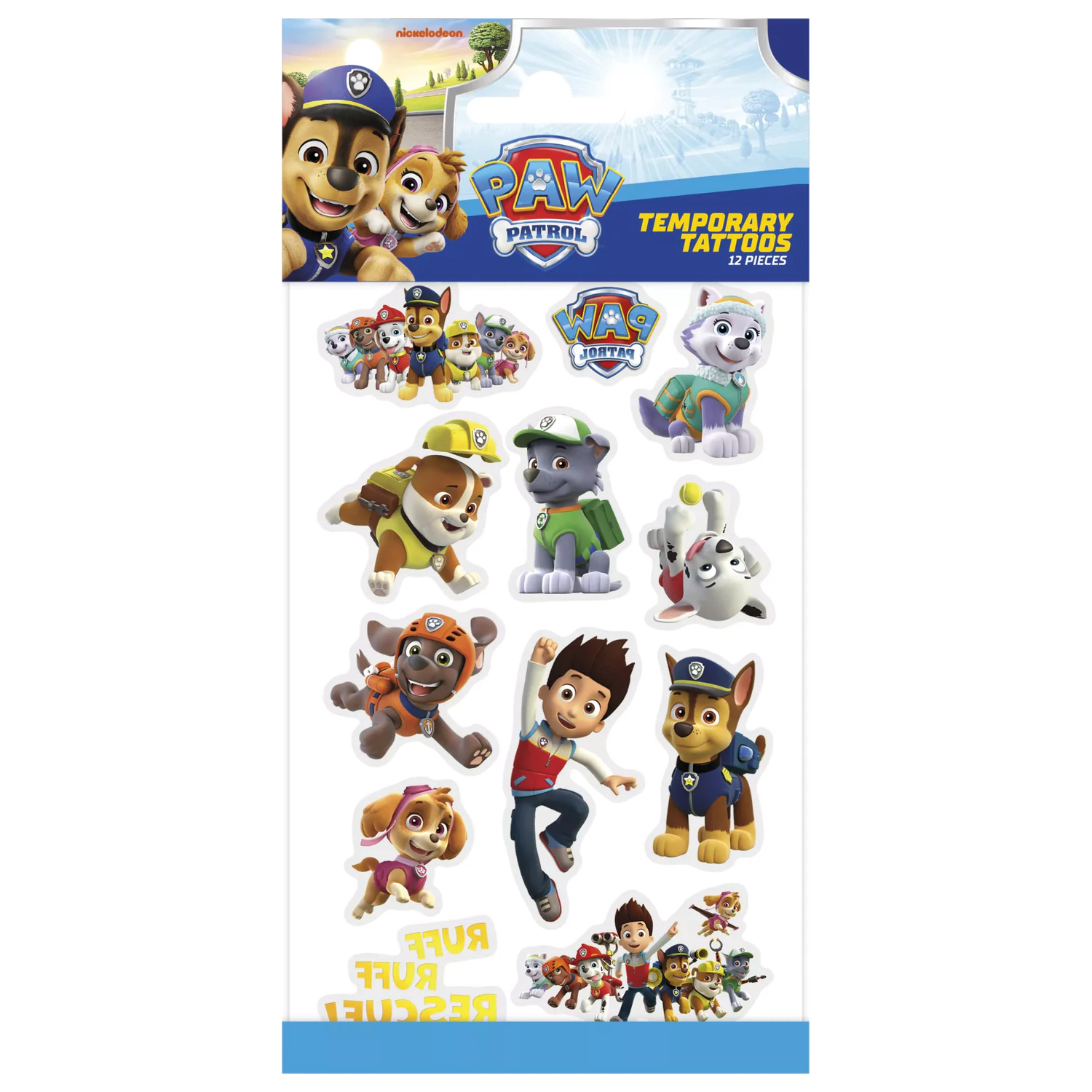 Paw Patrol Rescue Tattoo 12 pc. product photo