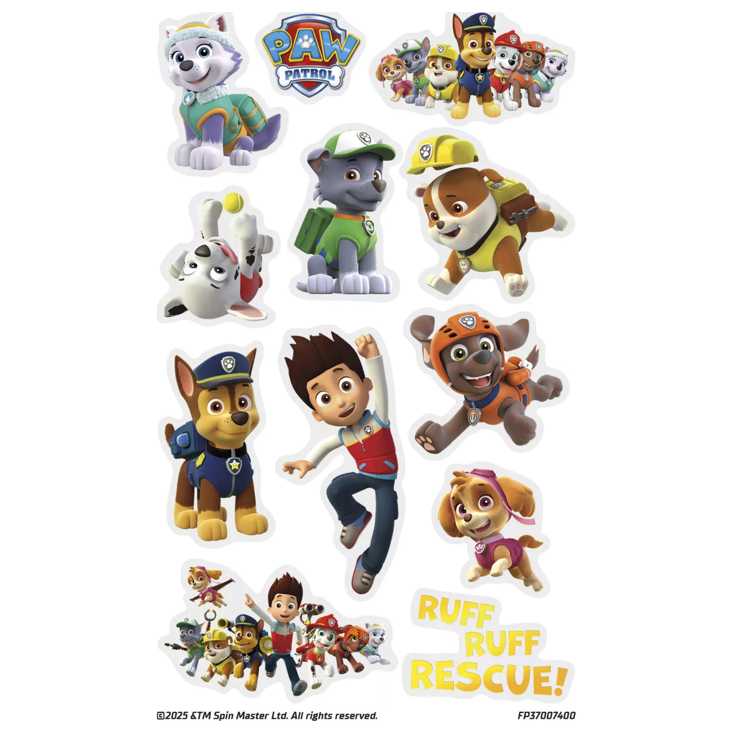 Paw Patrol Rescue Tattoo 12 pc. product photo
