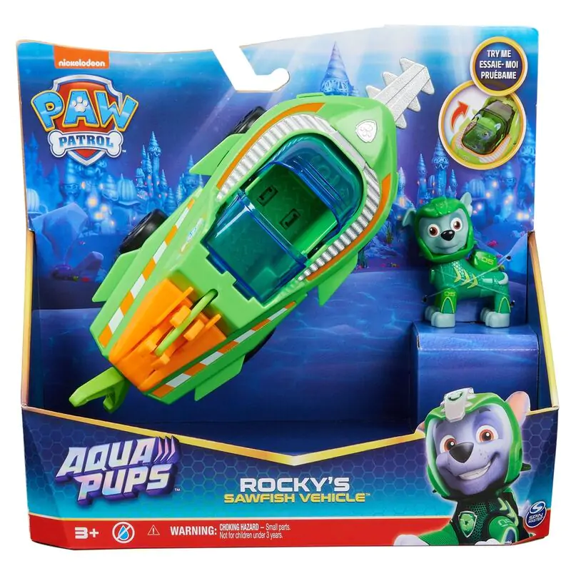 Paw Patrol Rocky Vehicles Aqua Pups pack figures termékfotó