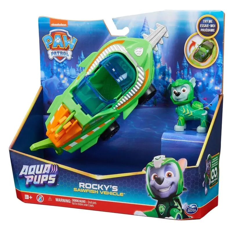 Paw Patrol Rocky Vehicles Aqua Pups pack figures termékfotó