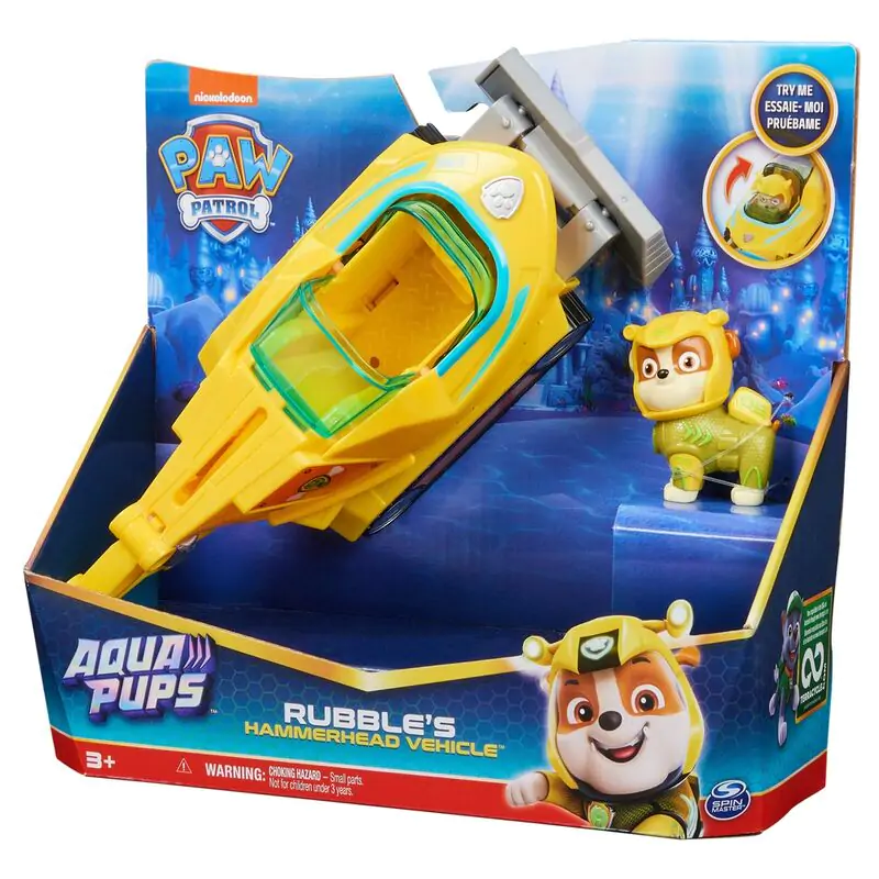 Paw Patrol Rubble Vehicles Aqua Pups pack figures termékfotó