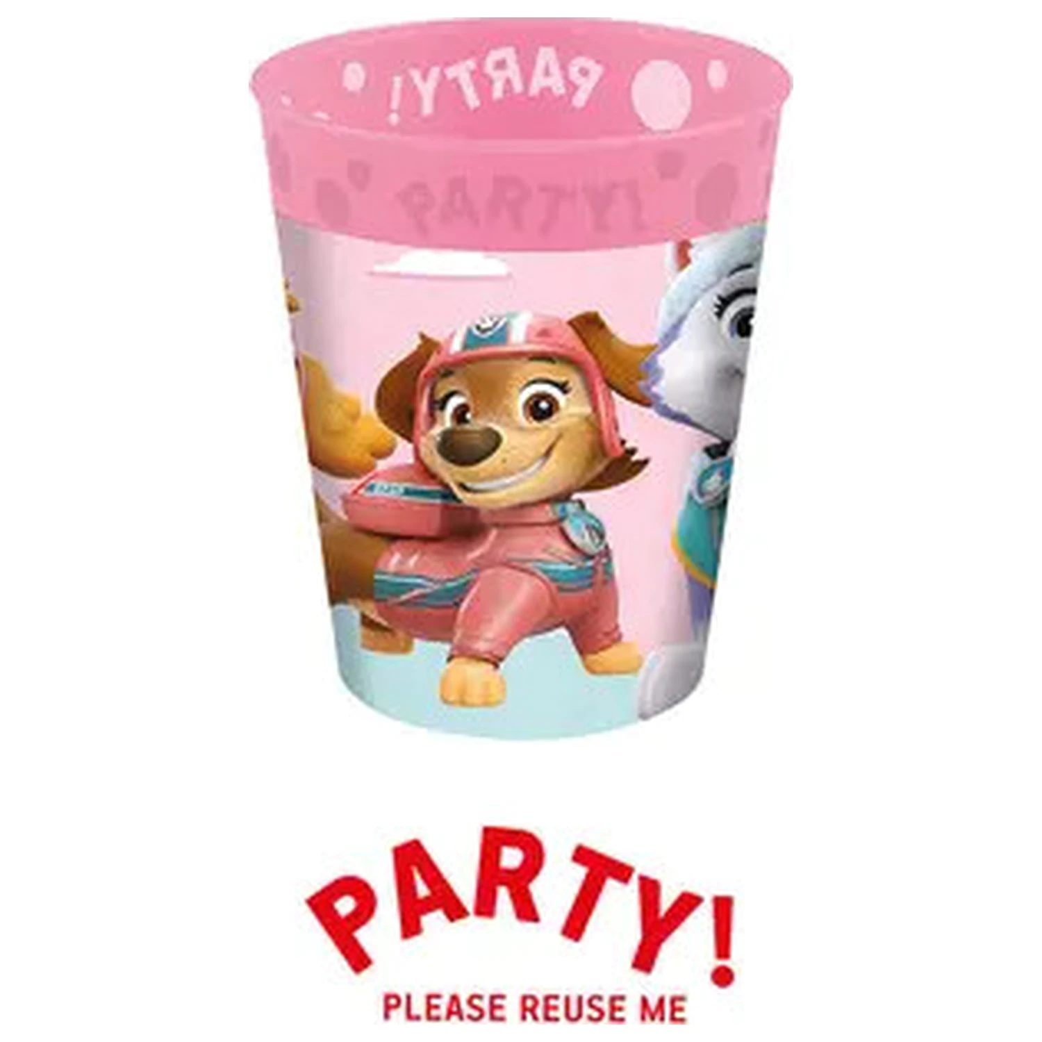 Paw Patrol Skye and Everest micro premium plastic cup 250 ml product photo