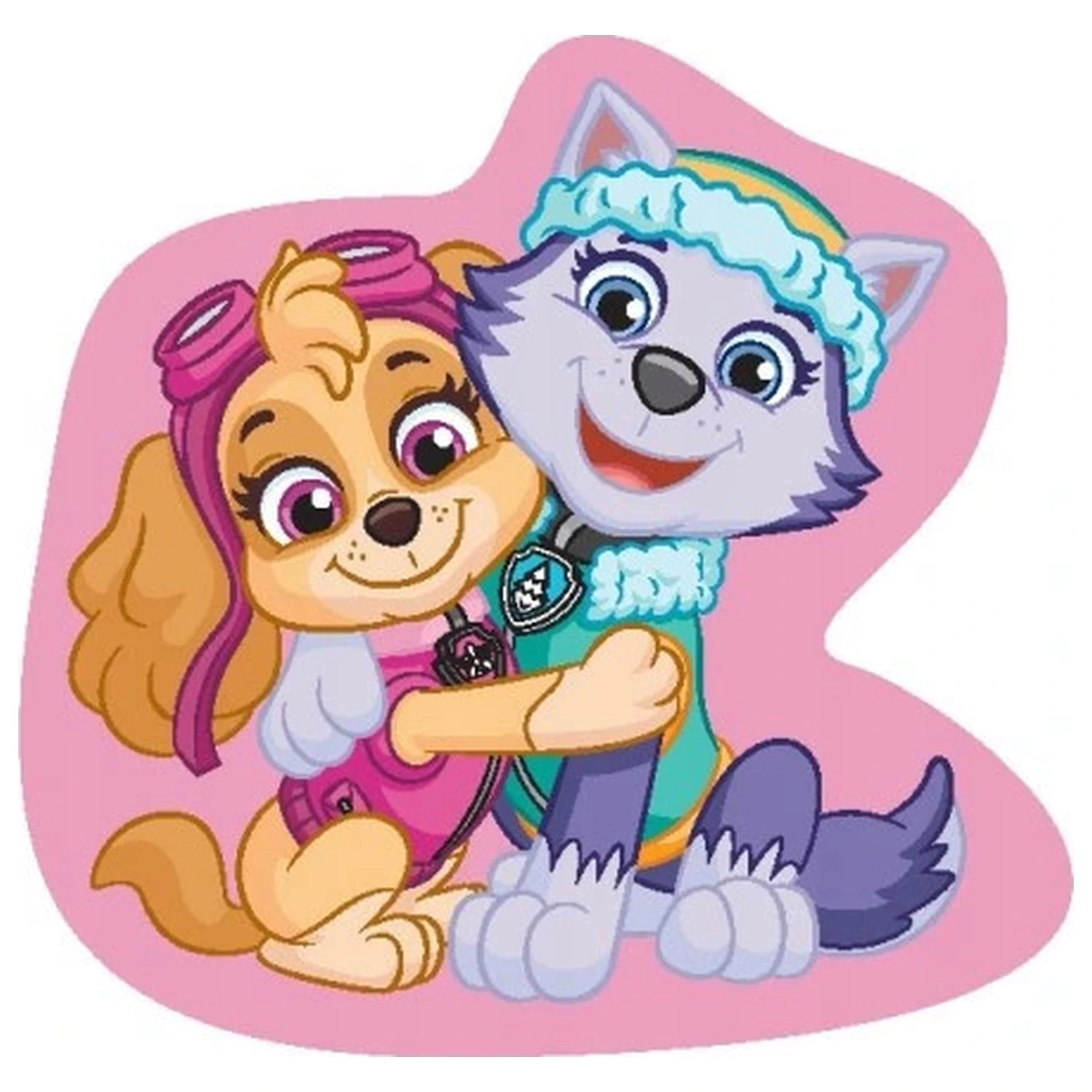Paw Patrol Skye & Everest Shaped Cushion, Decorative Pillow product photo