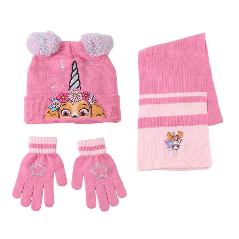 Paw Patrol Skye winter set snood hat gloves product photo