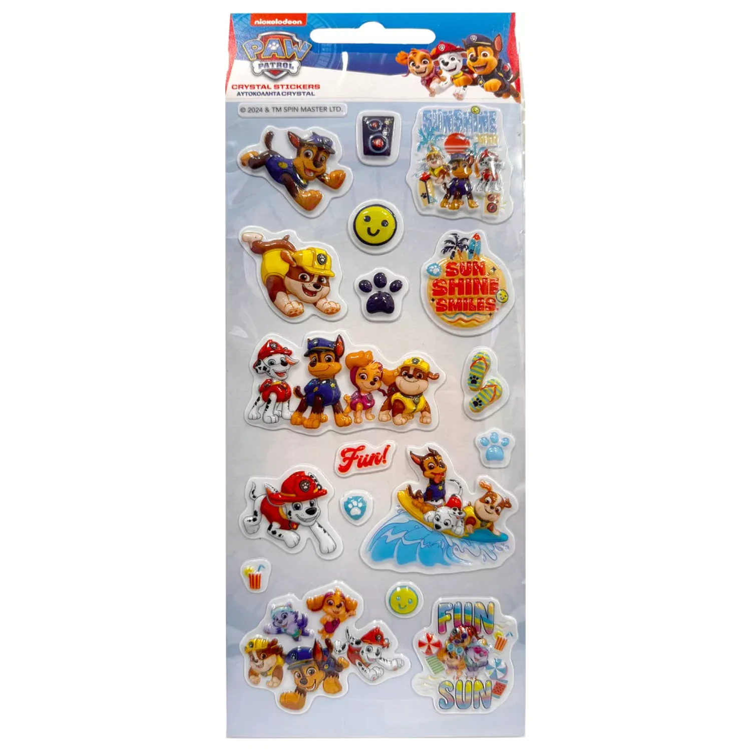 PAW Patrol Summer bubble sticker product photo