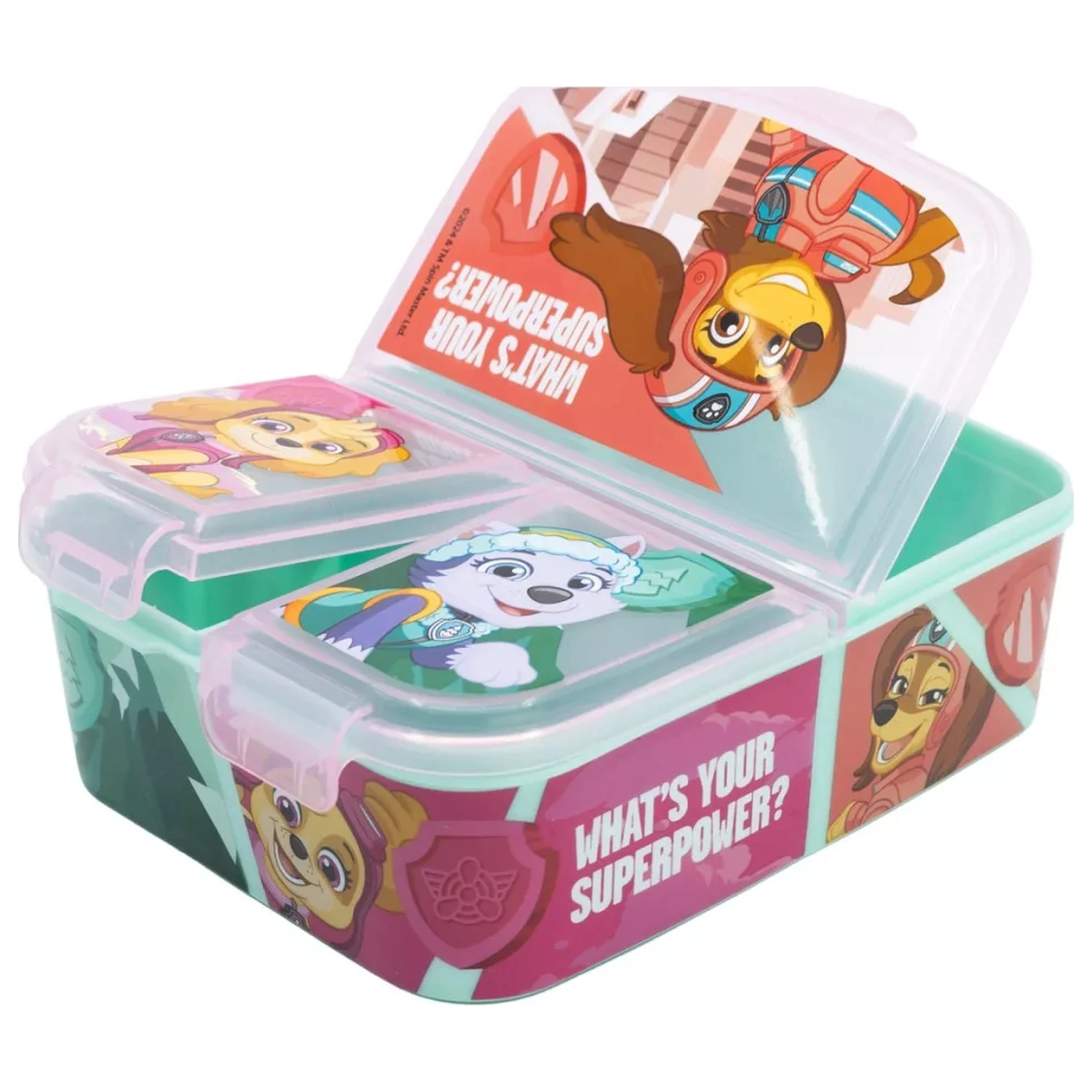 Paw Patrol Superpowers Multi-Compartment Lunch Box, Sandwich Box XL product photo