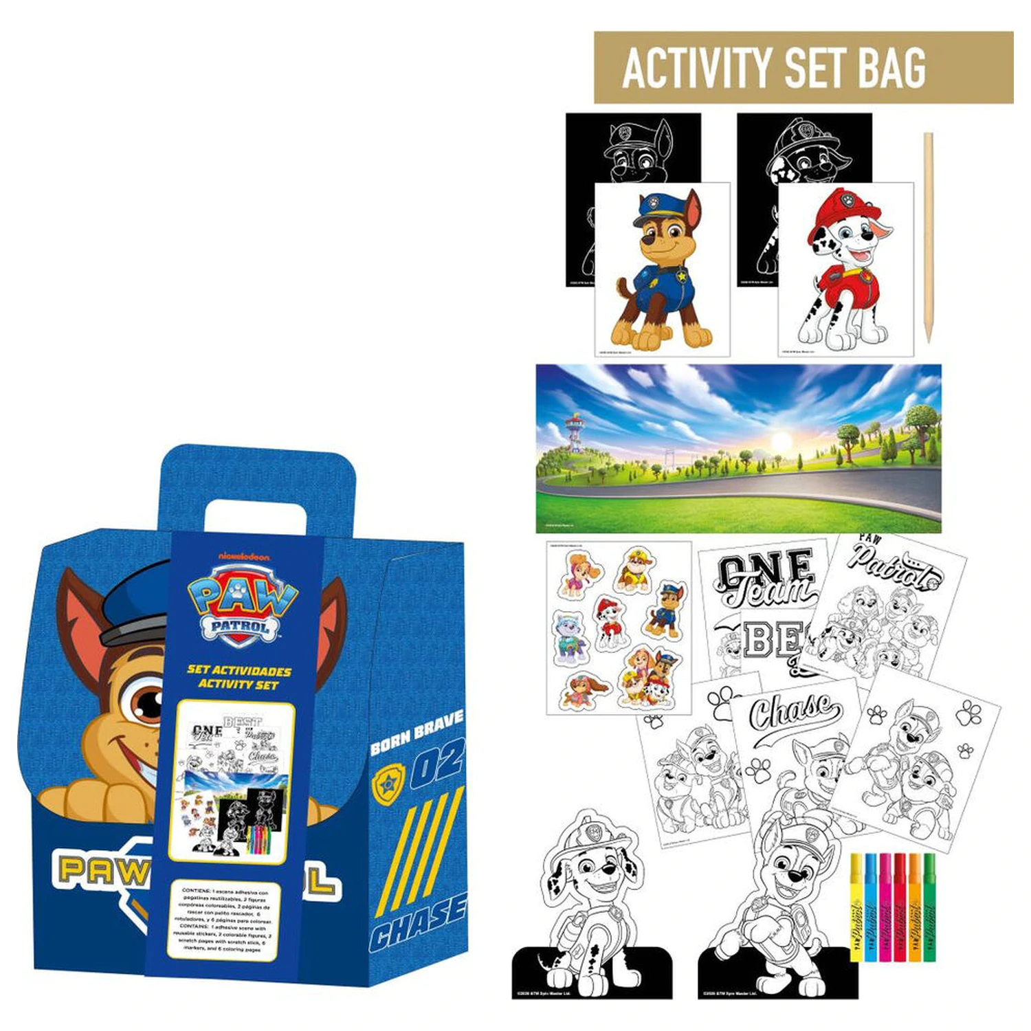 Paw Patrol Colouring backpack set product photo