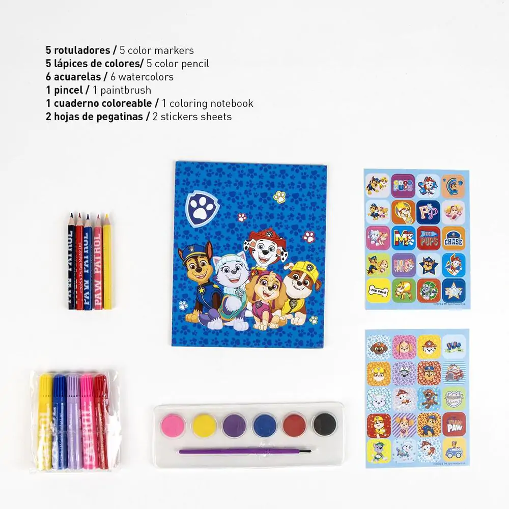 Paw Patrol backpack stationery set product photo