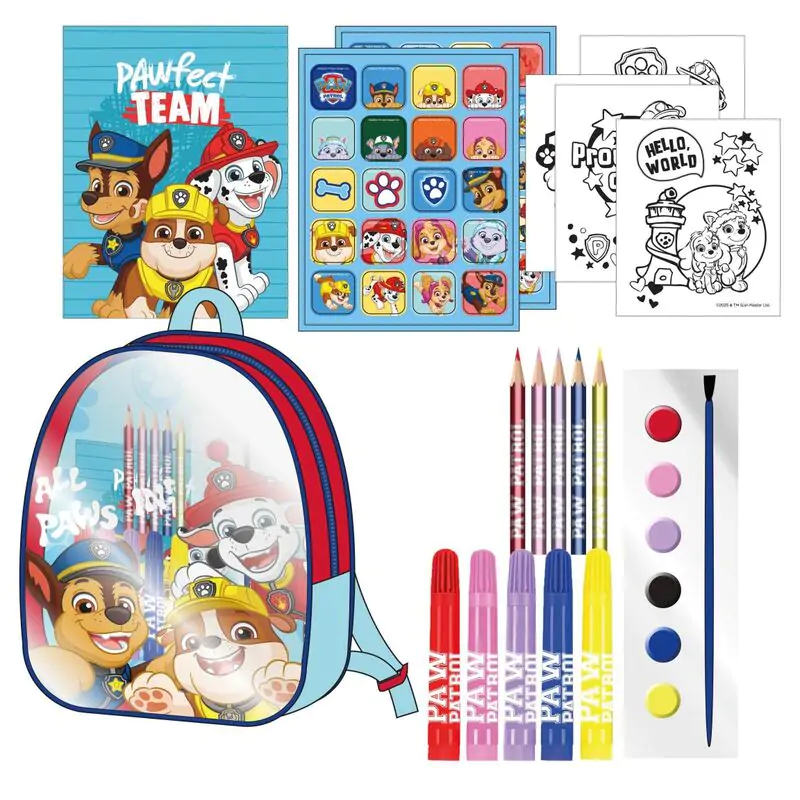 Paw Patrol backpack stationery set product photo